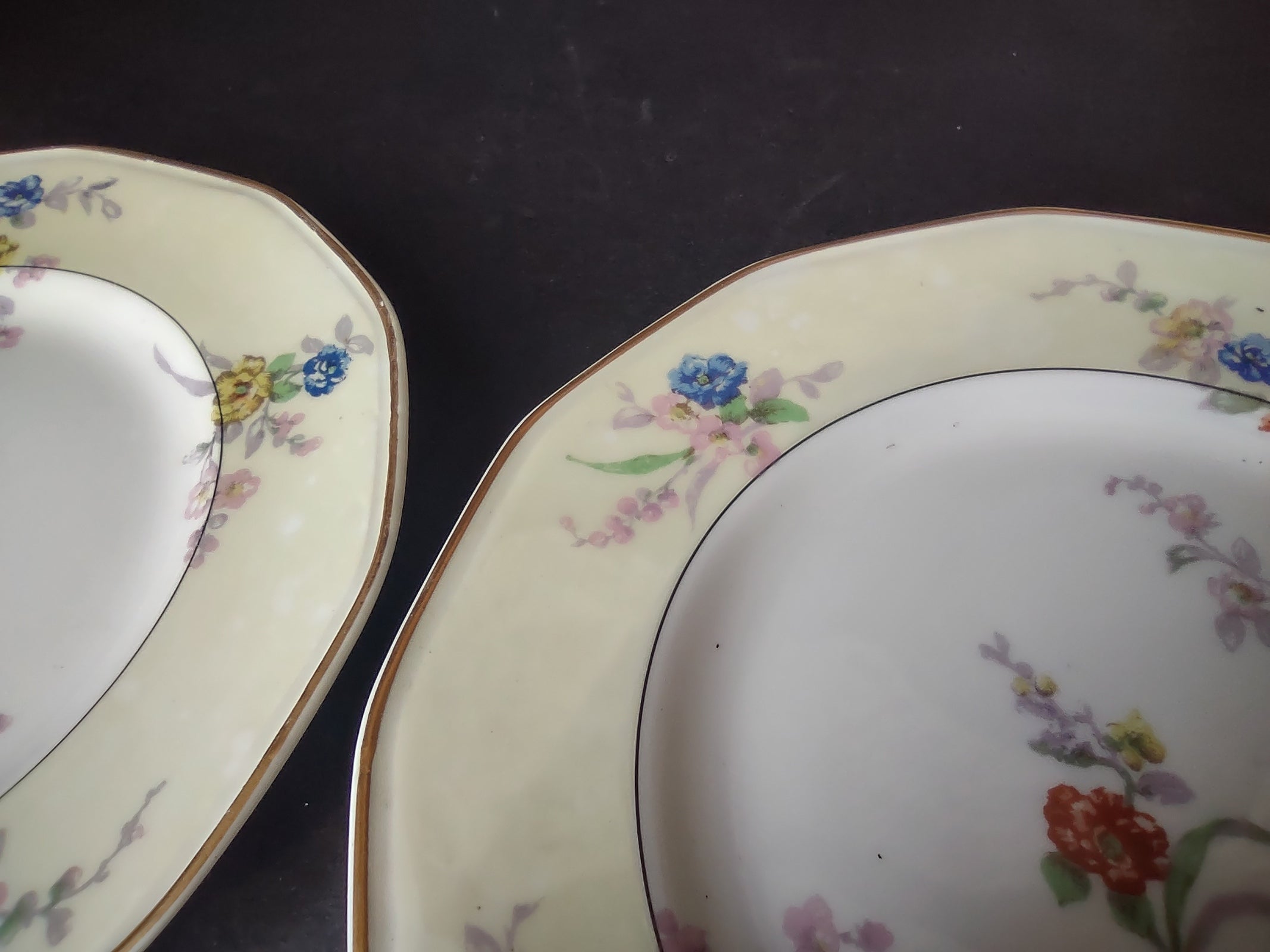 Haviland Limoges 8 x Dessert Salad Yellow Jewel Plate (lot 831)
