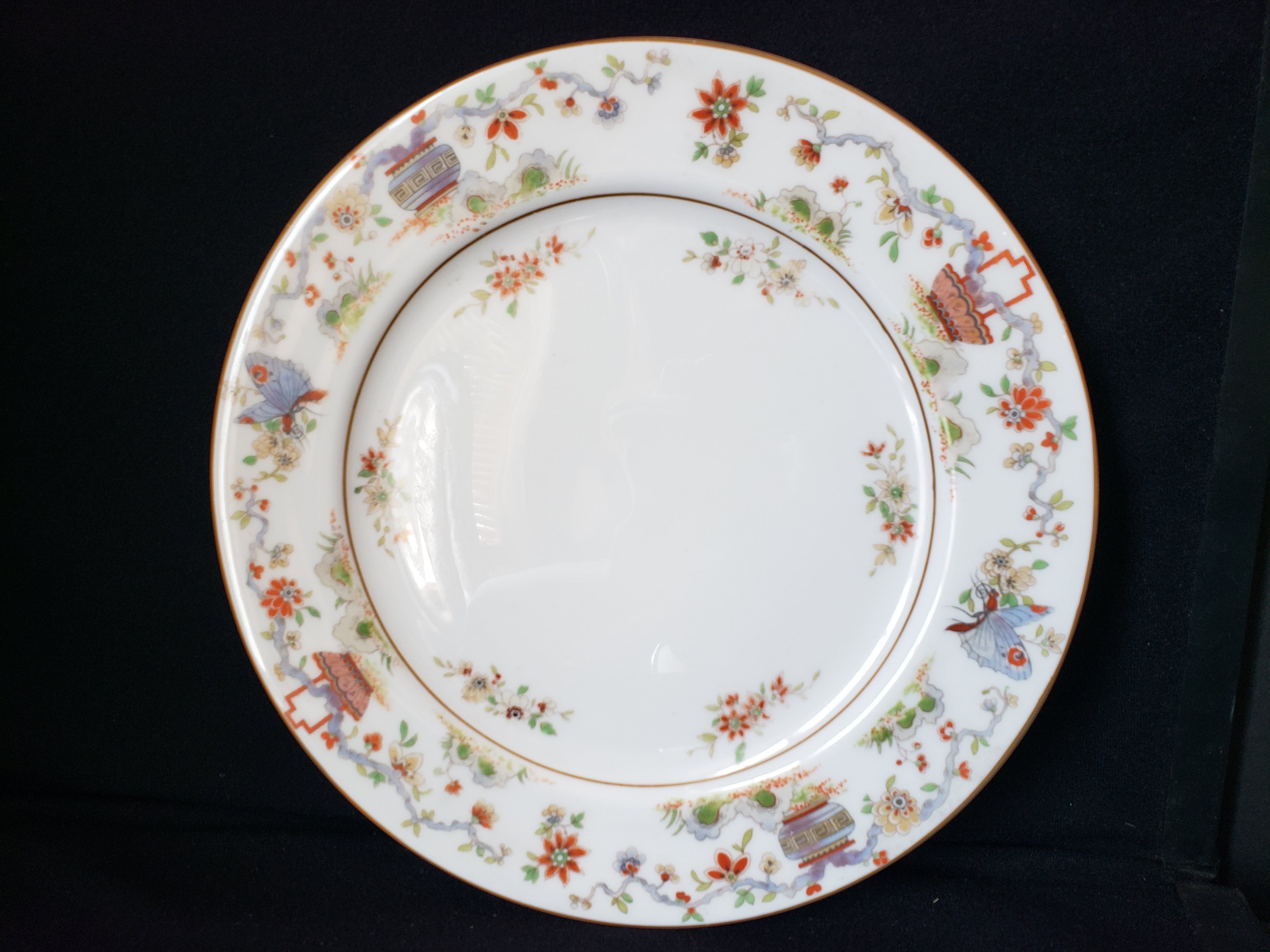 Vintage Royal Worcester Higgins Sieter Butterfly Dinner Plate 10" (lot 2126)