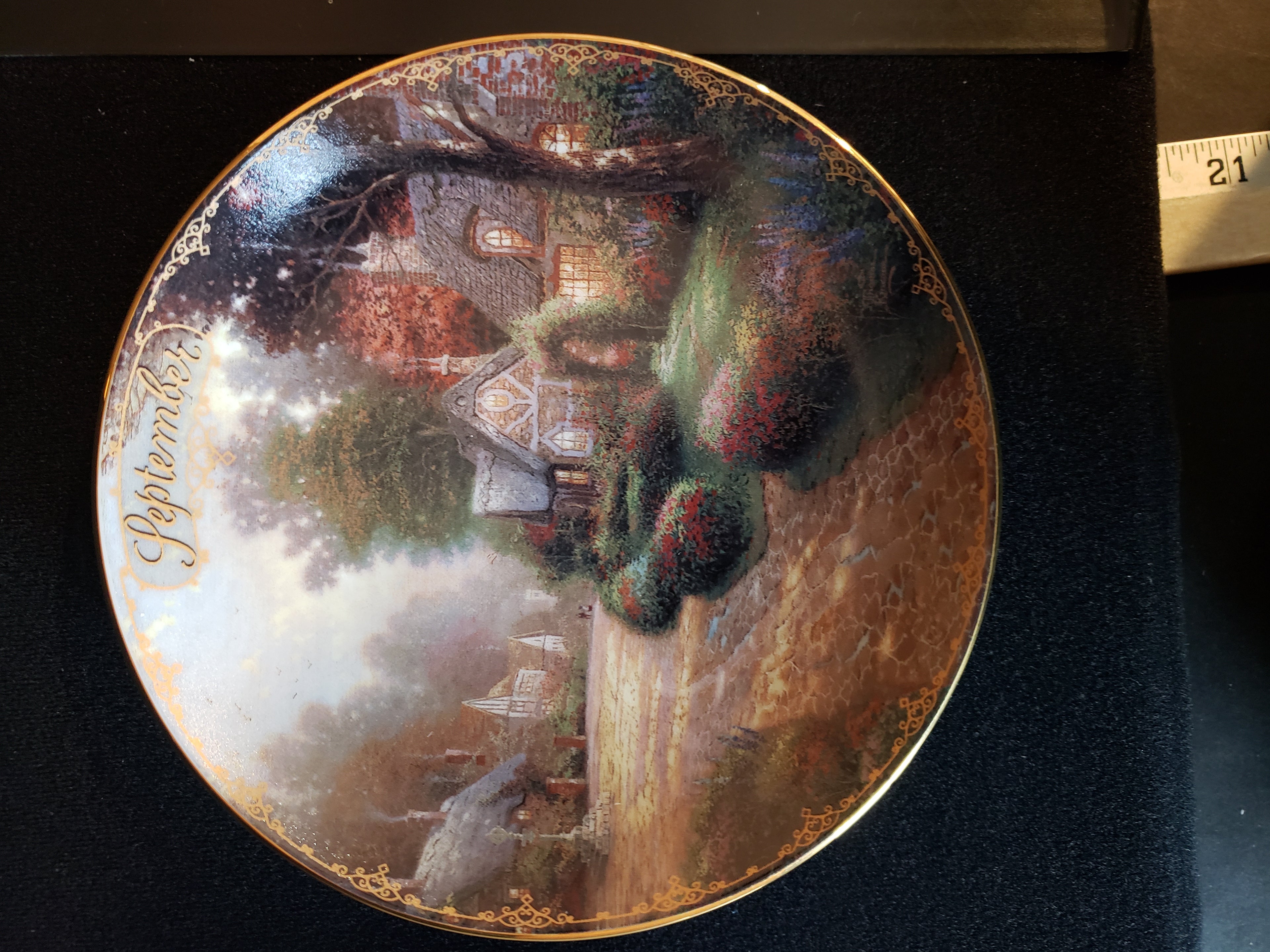 Thomas Kinkade Plate Simpler Times Bradford Exchange