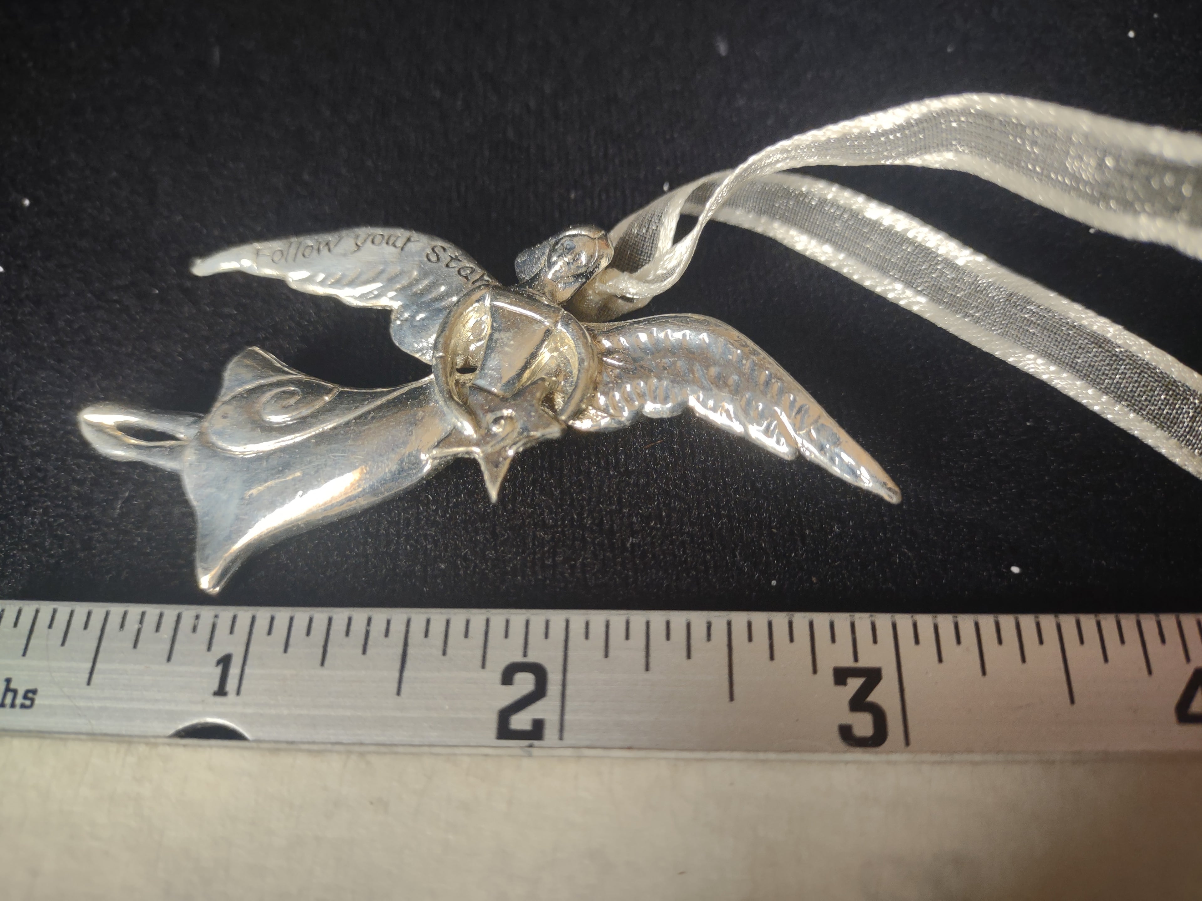 Serenity Mini Christmas Ornament Pin Follow Your Star Angel (lot 1620)