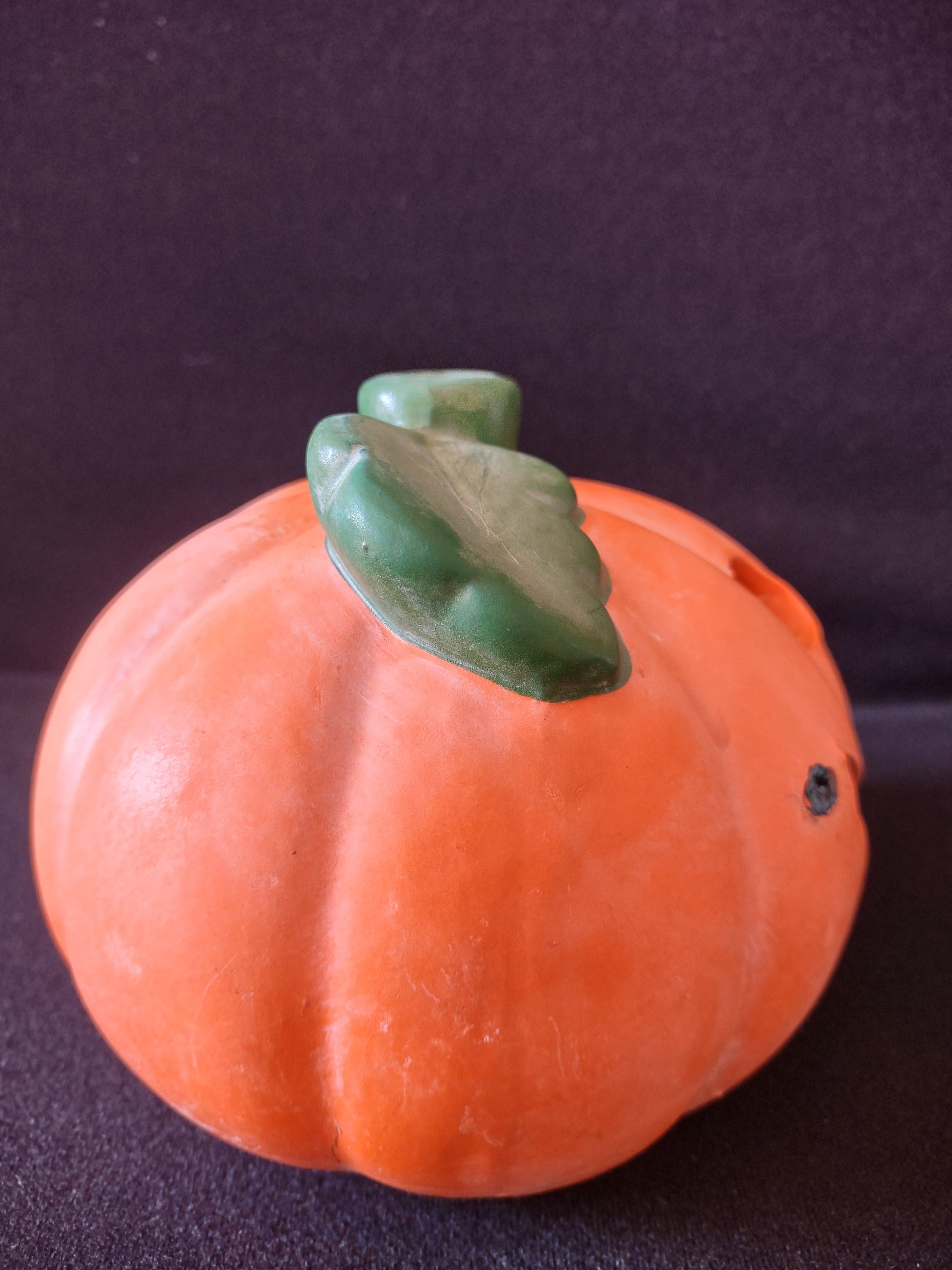 Halloween Terra Cotta Jack O Lantern Candle Cover (Lot 4345)