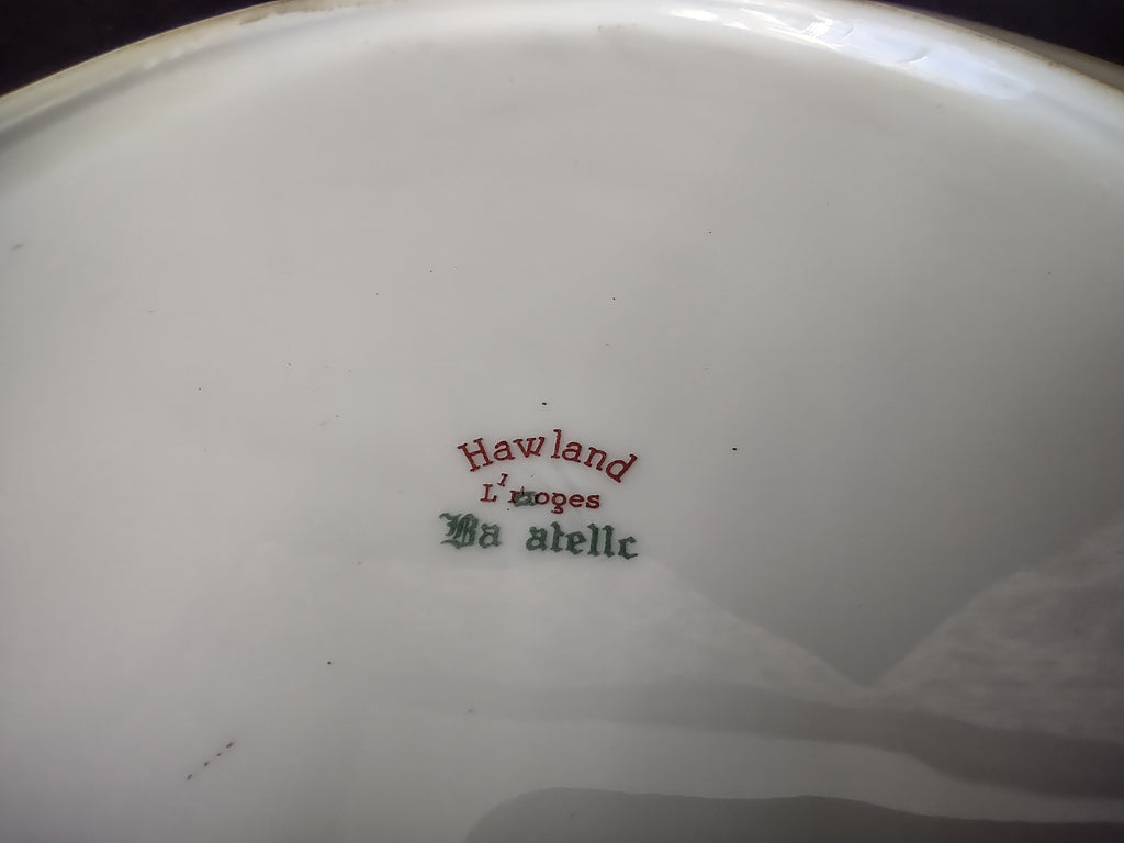 Haviland Limoges French Cottage Chic Bagatelle Rose Dinner Plate (lot 1123)