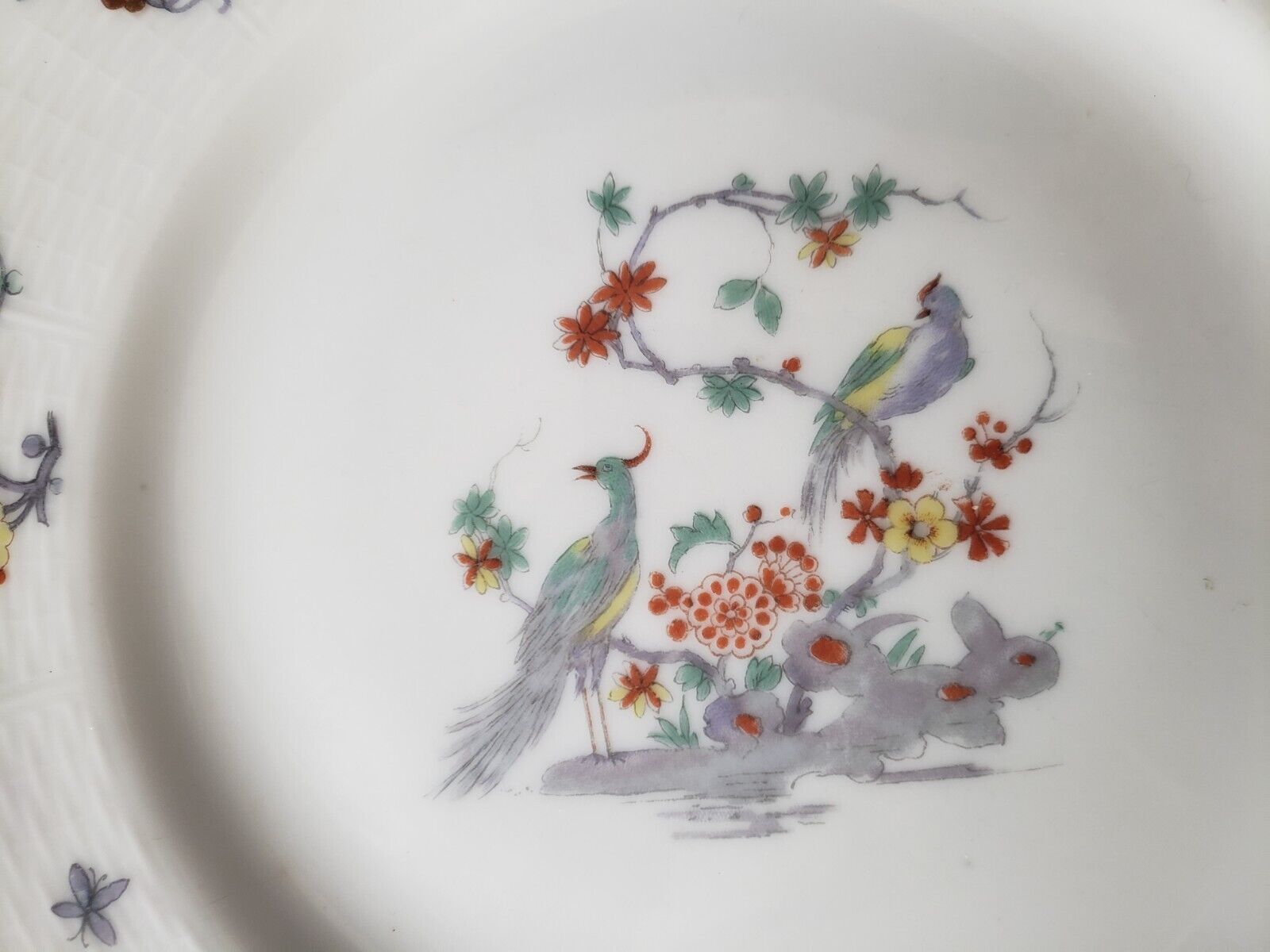 Haviland Limoges France Gold Trim Pheasant 9-3/4" Dinner Plate (lot 596)