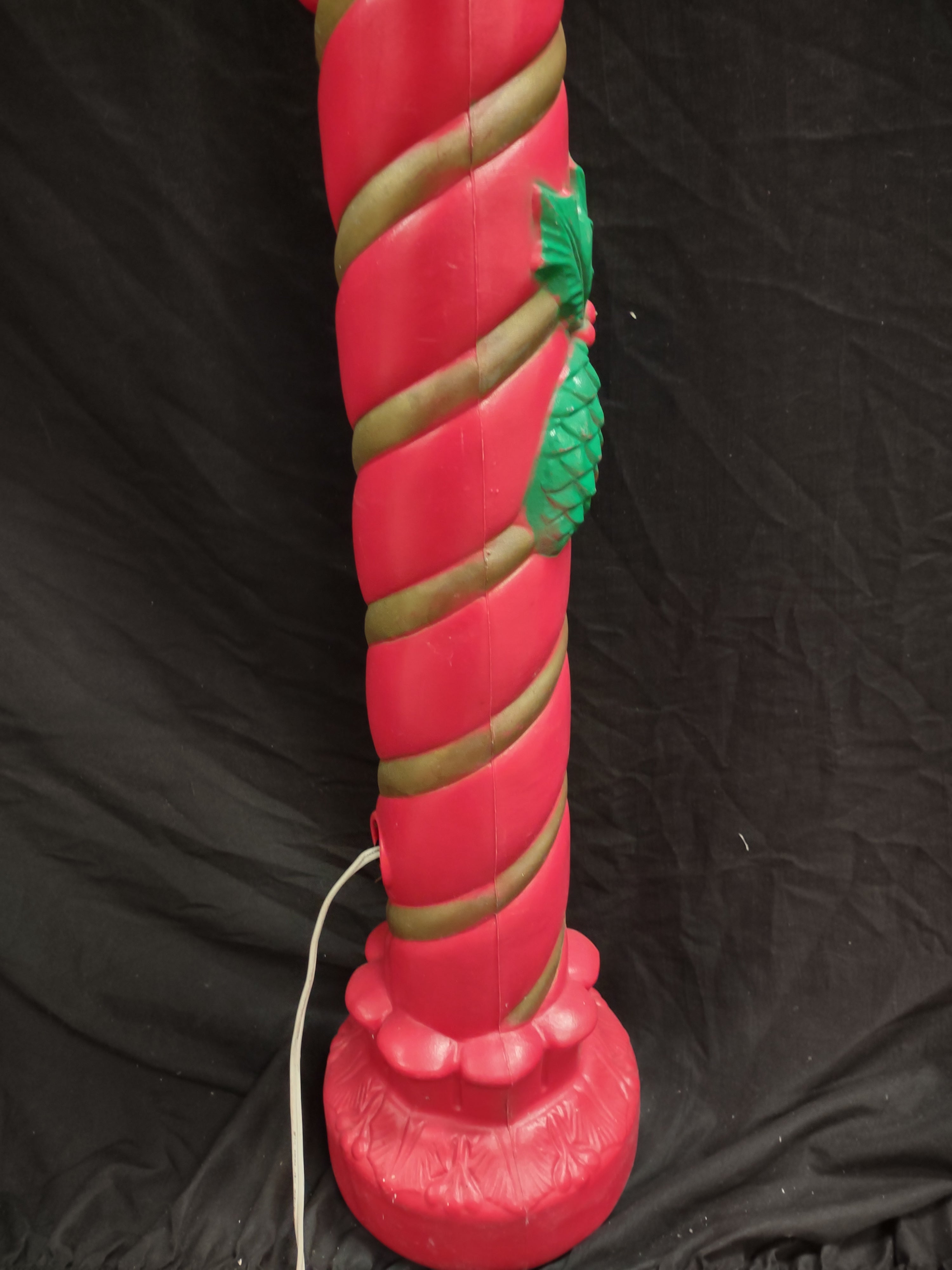Vintage Christmas Blow Mold Candle 37" (lot 2329)