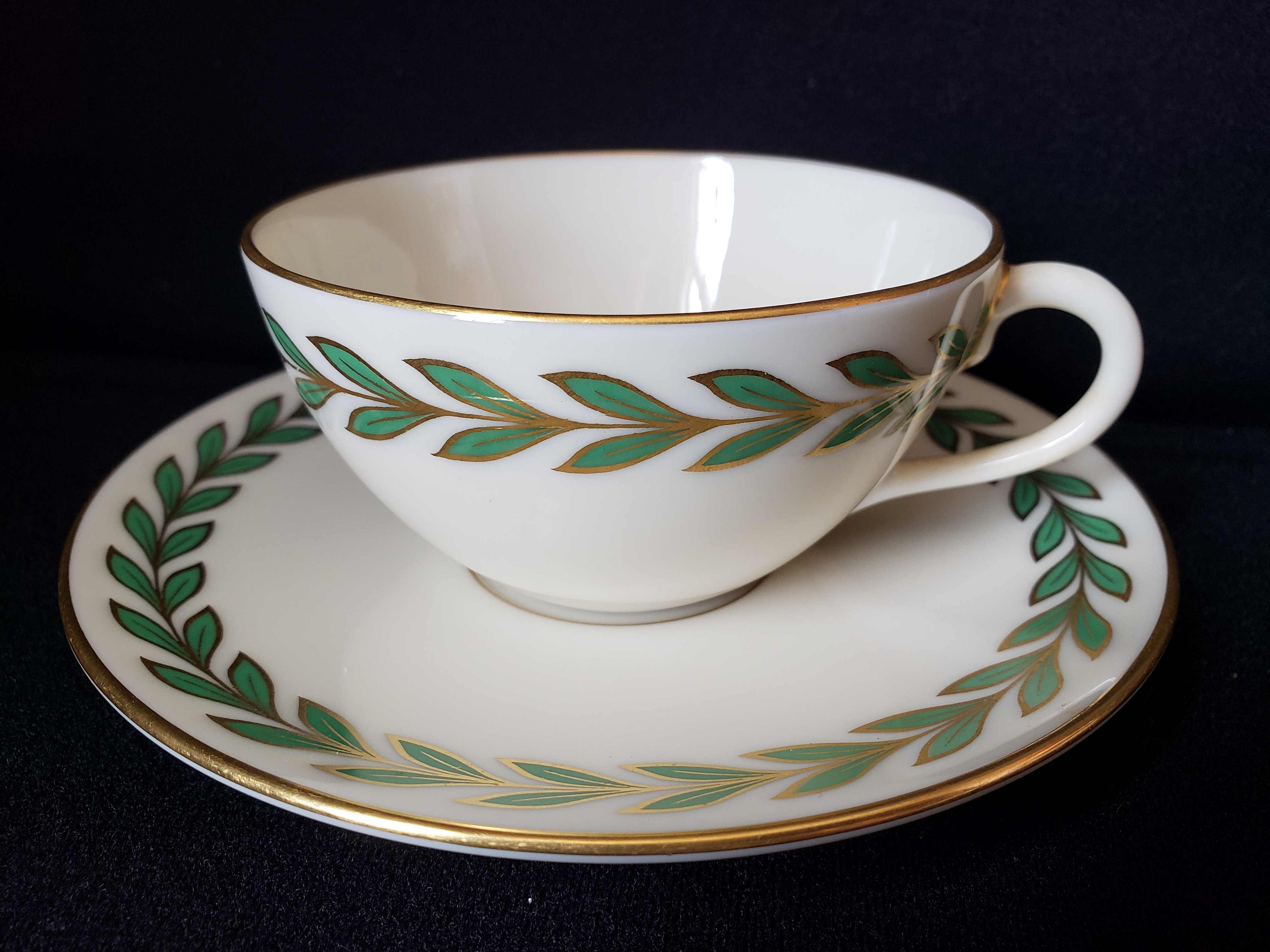 Vintage Lenox Athenia X-421 Tea Cup with Saucer (lot 1928)
