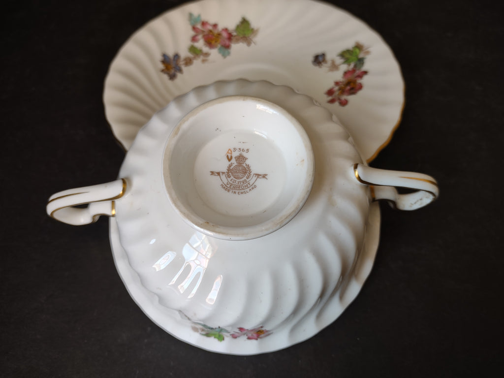 Vintage Minton England Bone China Vermont Bouillon Cup with Liner (lot 5463)