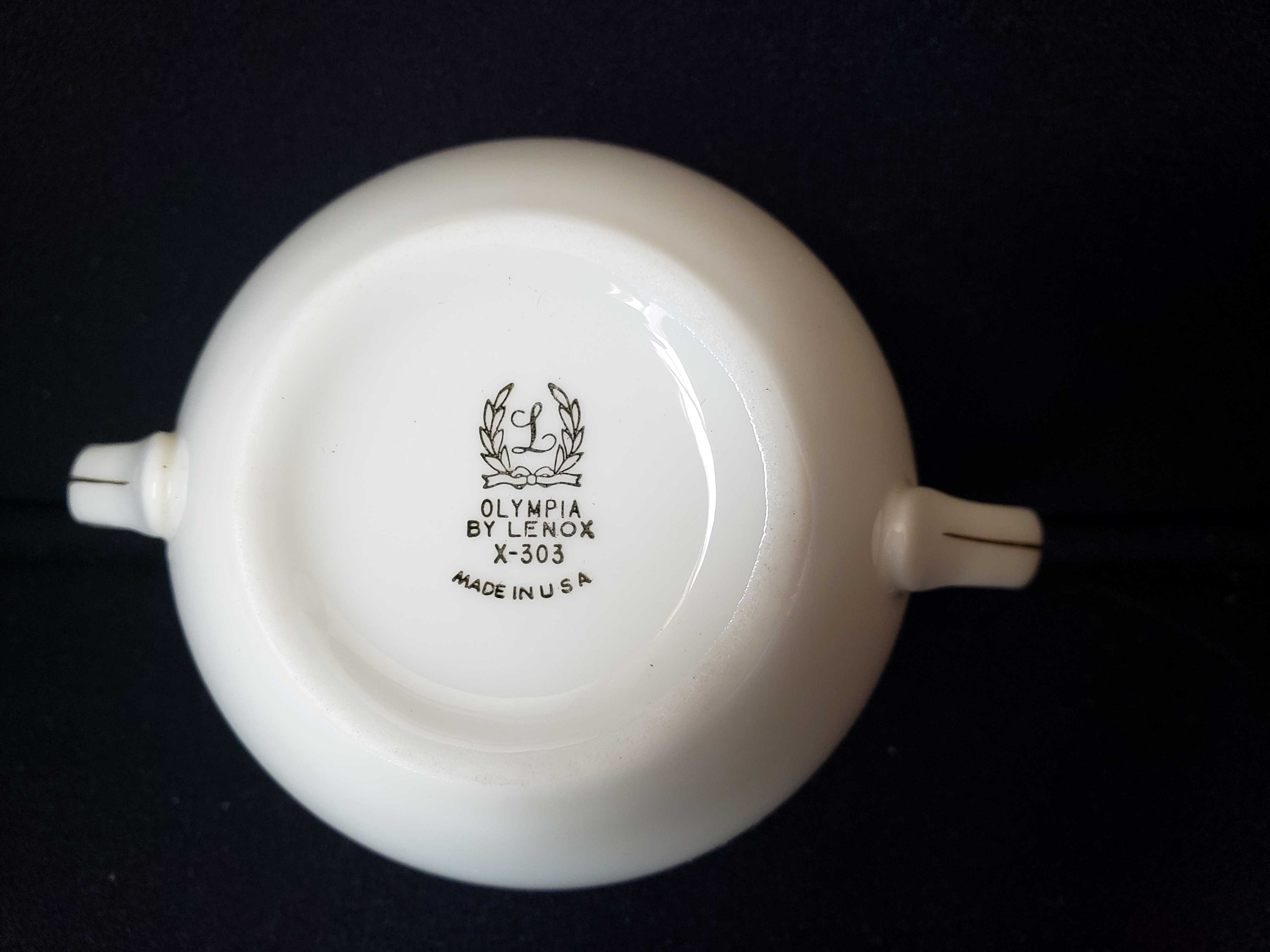 Vintage Lenox Olympia X-303 Sugar Bowl NO LID (lot 1951)