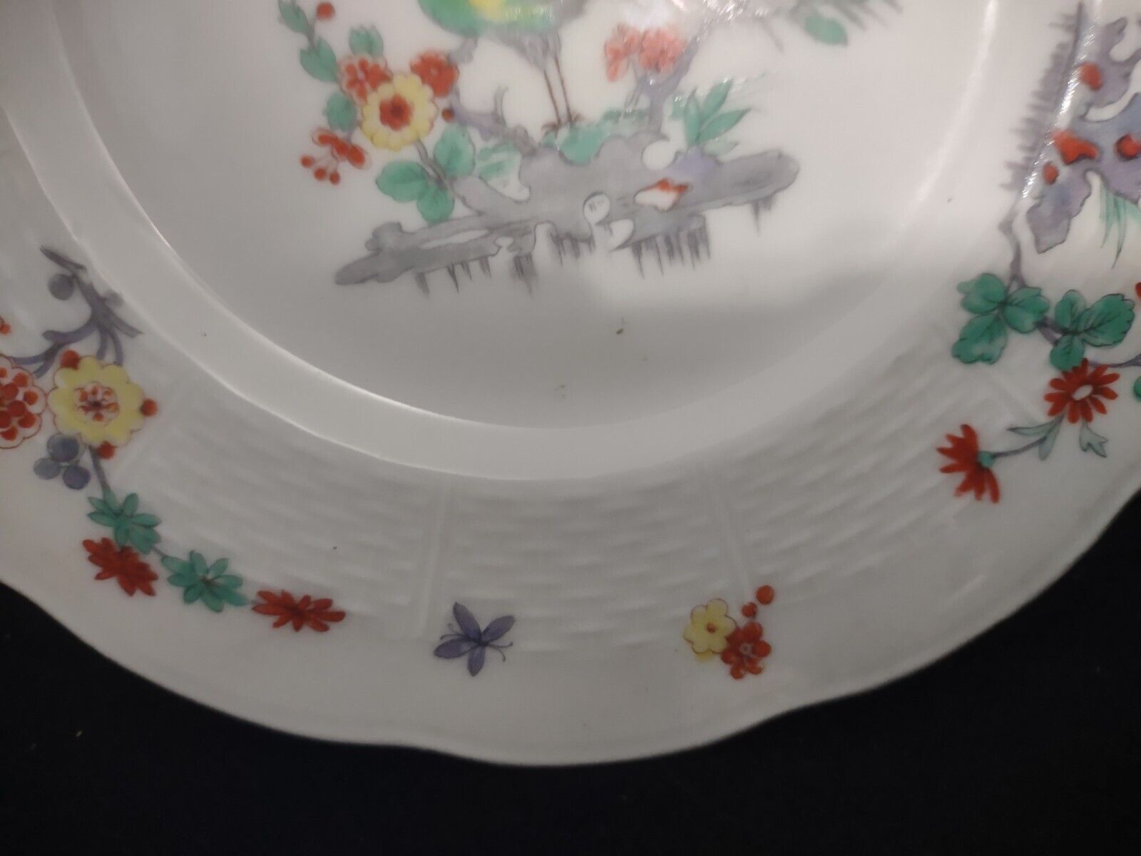 Haviland Limoges France Gold Trim Pheasant 7-1/2" Dessert Plate (lot 698)