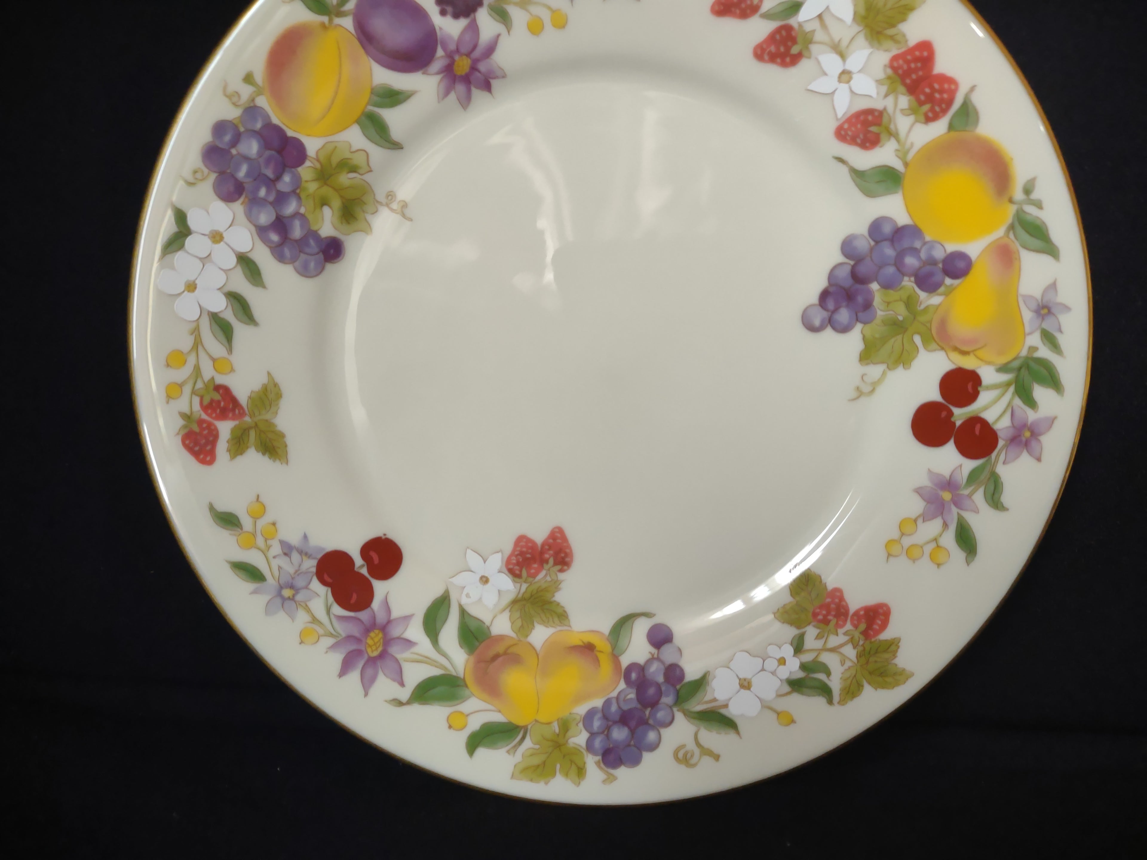 Vintage Lenox Special Fruit Design Dessert or Salad Plate 8-1/4" (lot 1850)