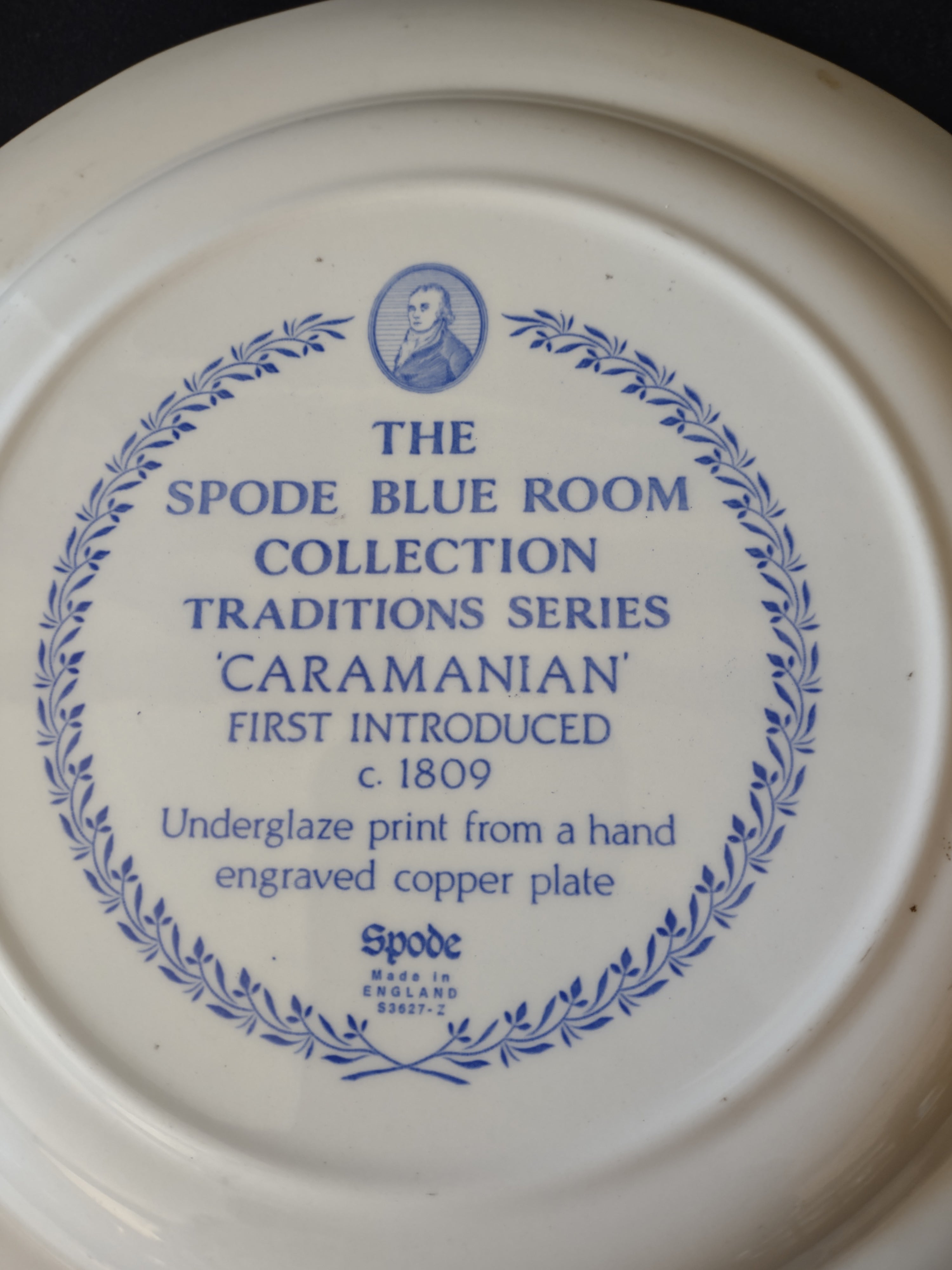 Vintage Spode Blue Room Collection Plate Caramanian (Lot 5731)