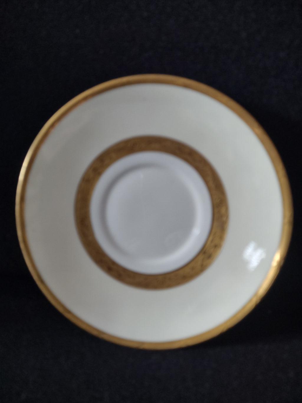 Vintage Minton Gold Gilt Laurel Leaf Bullion Cup Liner Fine China (Lot 5486)
