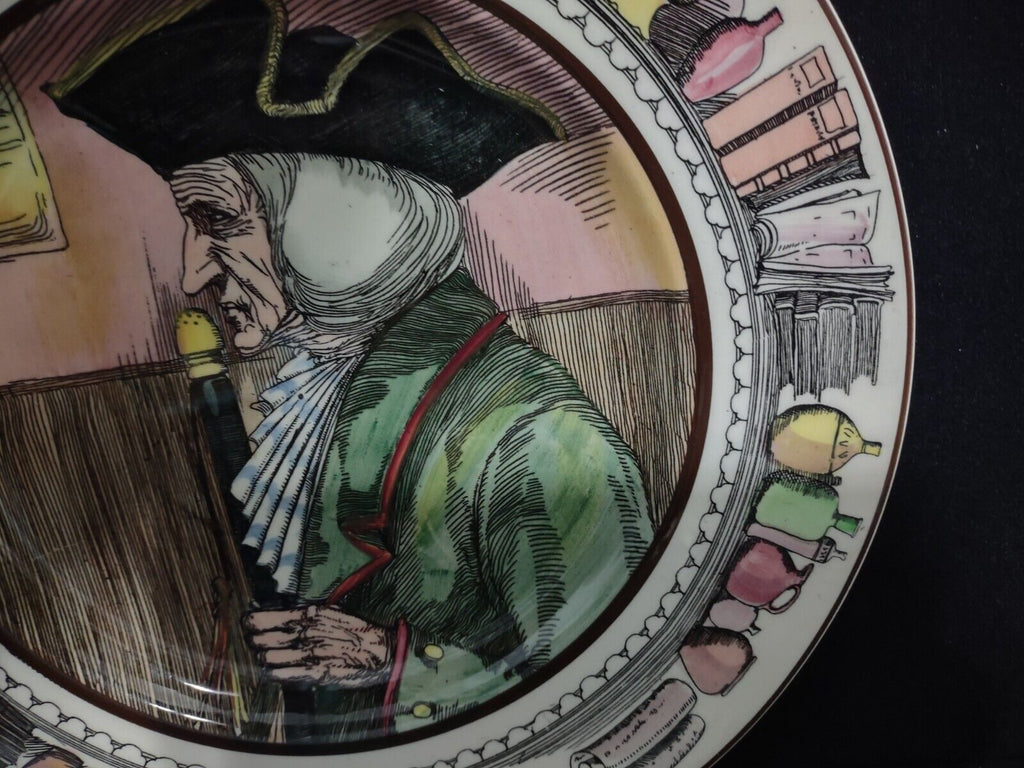 077 Vintage Collectible Royal Doulton The Doctor Plate 10-1/2"