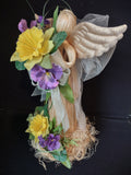 Straw Angel Spring Flowers Decoration (lot 2755c)