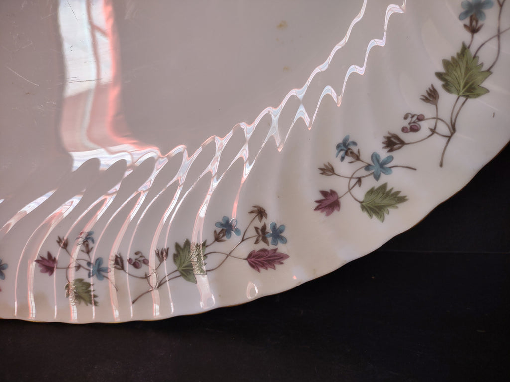 Vintage Minton England Bone Dryden Large Serving Platter IMPERFECT (lot 5460)