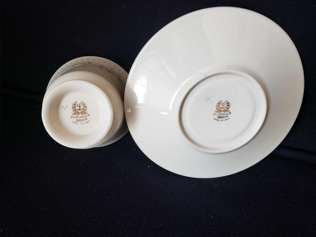 Vintage Lenox Hadley Tea Cup with Saucer (lot 1940)