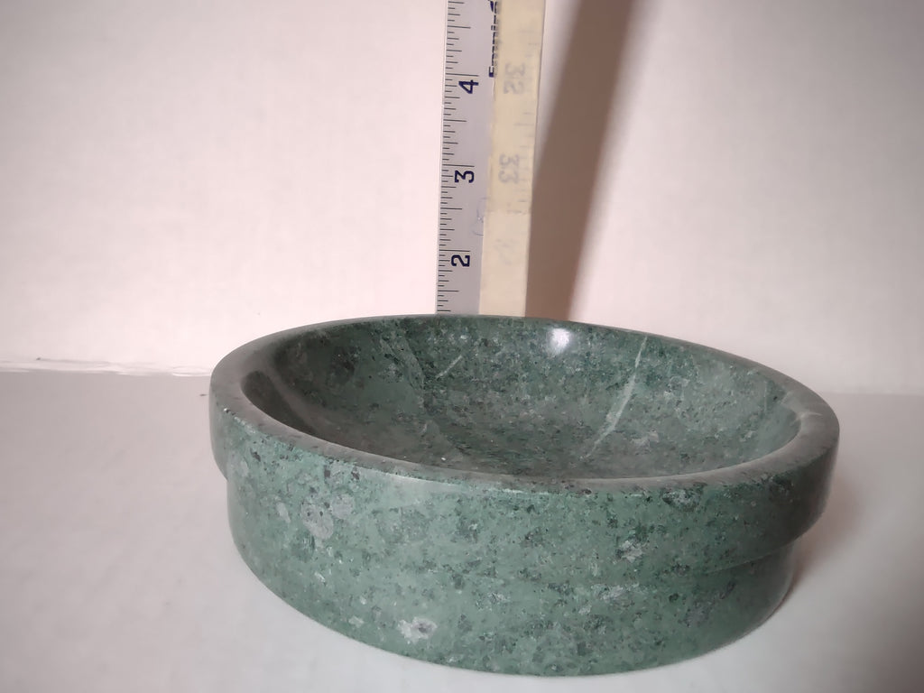 Vintage Incense Burner Green Marble with Angels Cherubs (lot 5323)