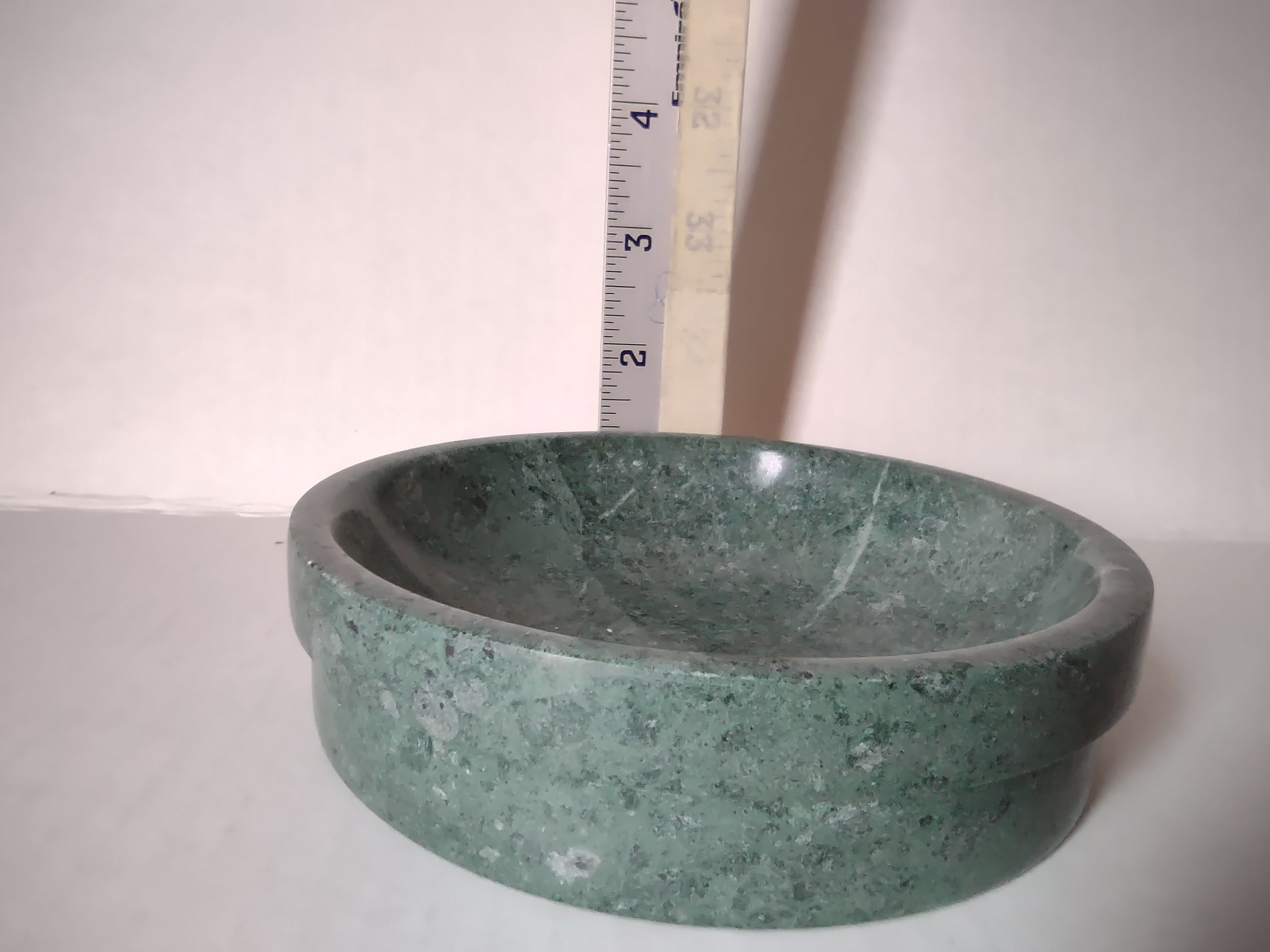 Vintage Incense Burner Green Marble with Angels Cherubs (lot 5323)