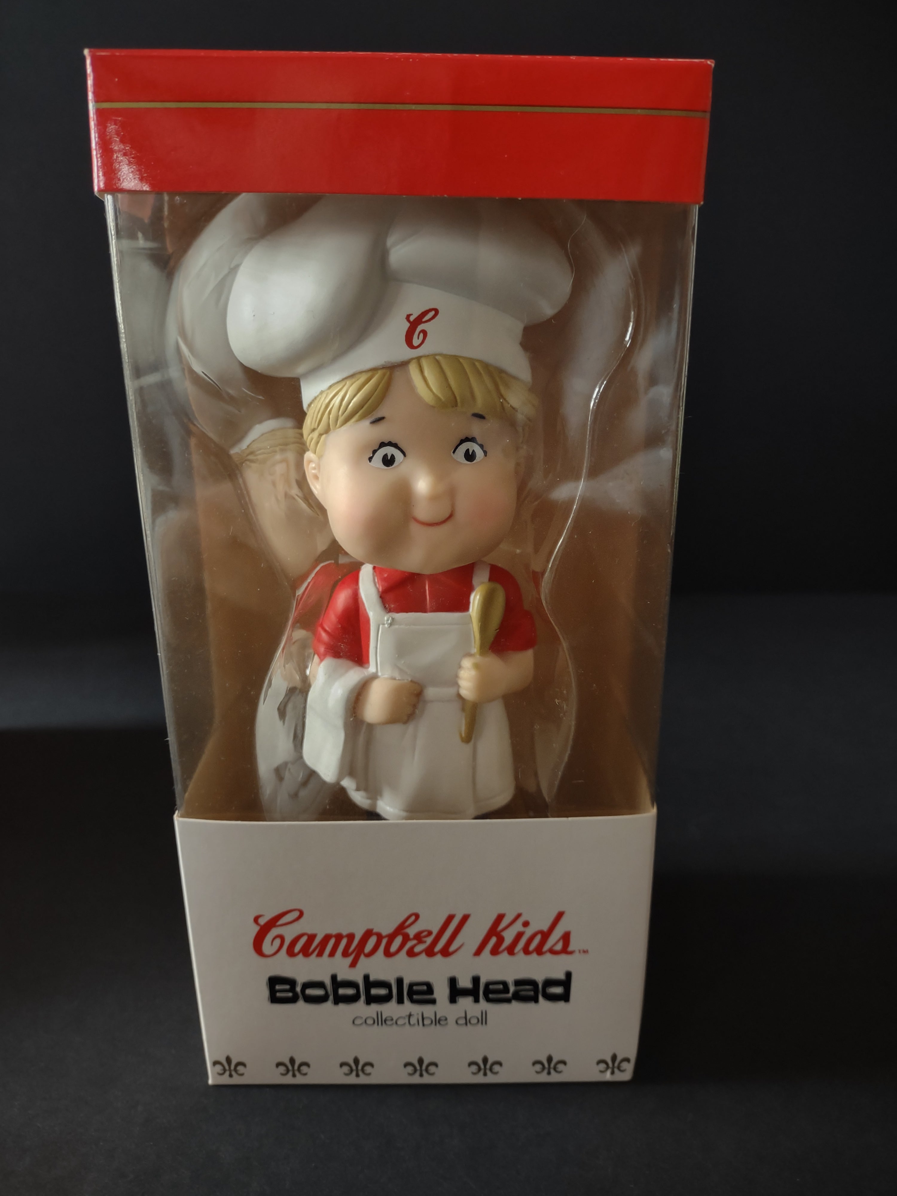 Vintage Christmas 2002 Campbells Collectible Bobble Head Boy (Lot 4713)