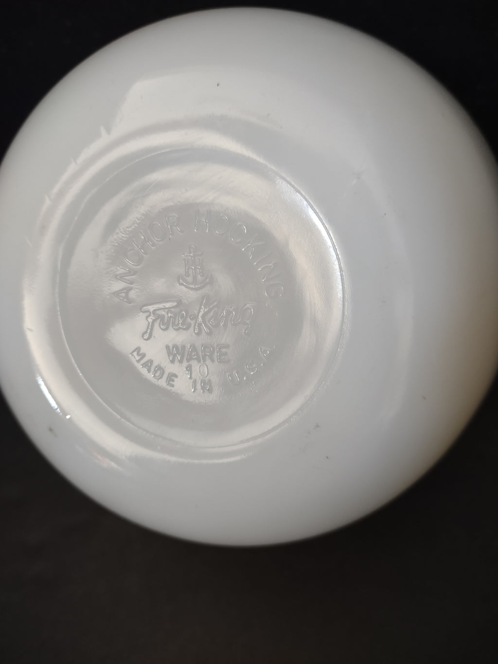 Vintage Fire King Cinderella Mixing Bowl Gingham Garden Floral (Lot 5313)