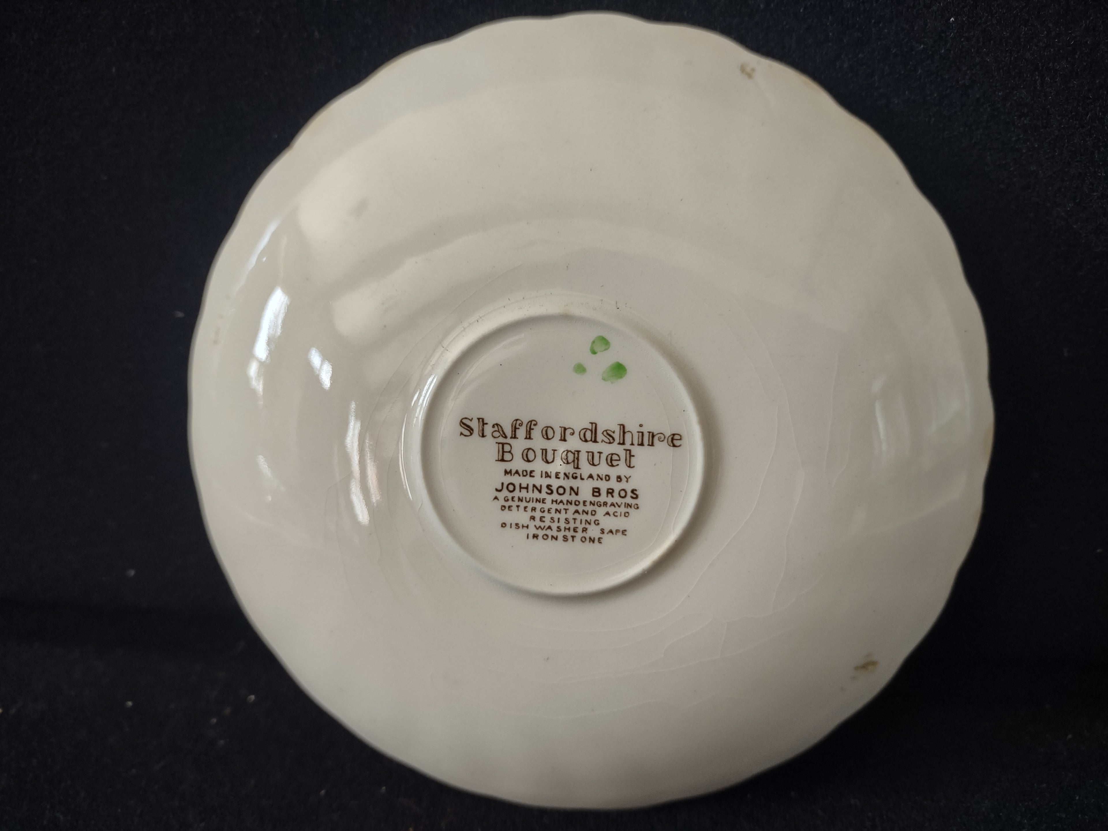 Vintage Johnson Small 5" Bowl Staffordshire Ironstone England x 3 (lot 5605)