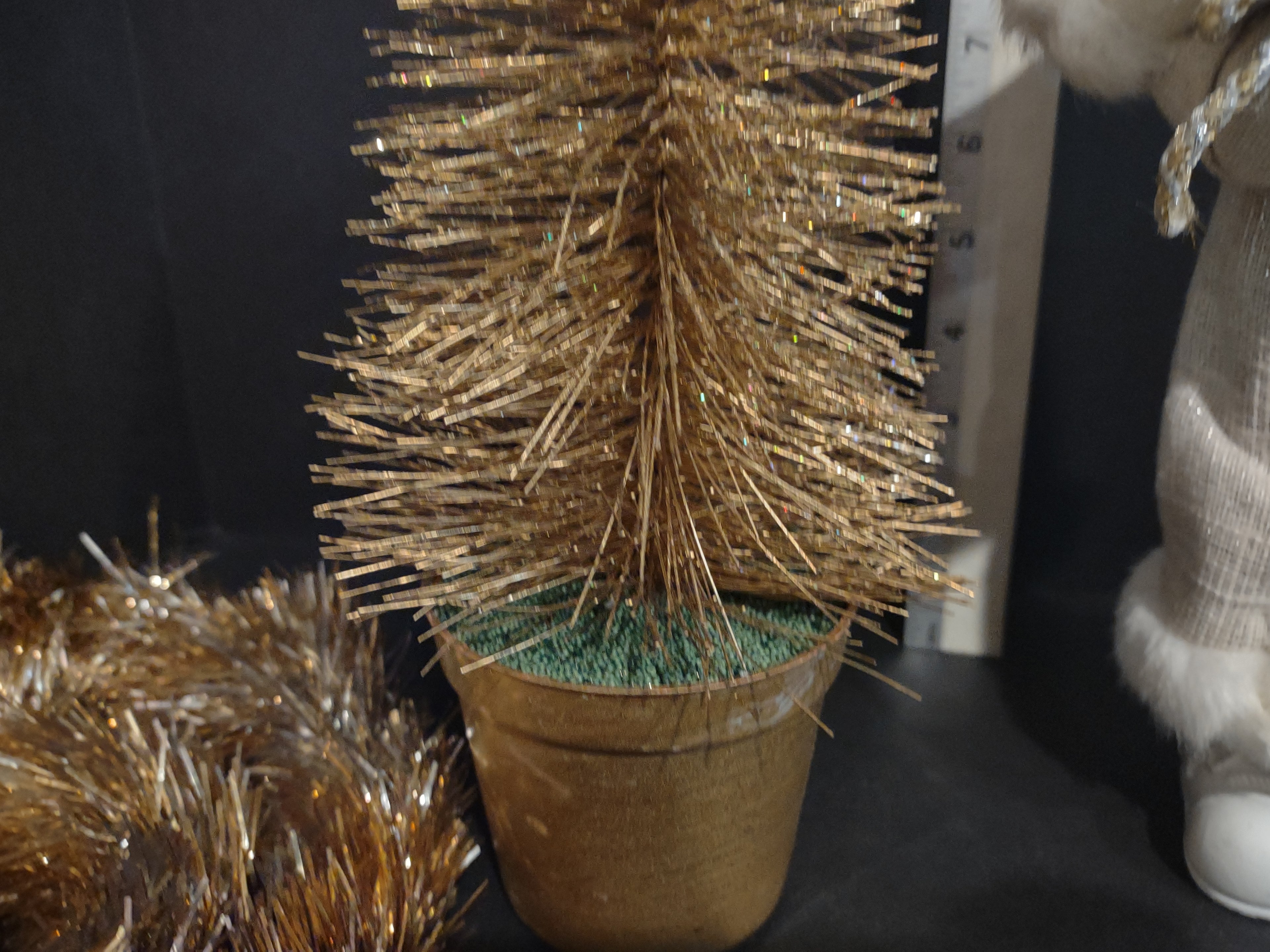 Christmas Holiday Set Graland 88" Santa 12" Tree 12" Gold Silver Color (lot 1265