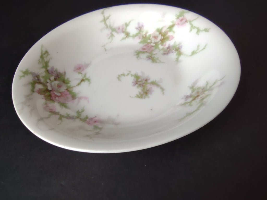 Haviland Limoges 5 x Small Bowl 5" Pink White Cabbage Rose Moss (lot 908)