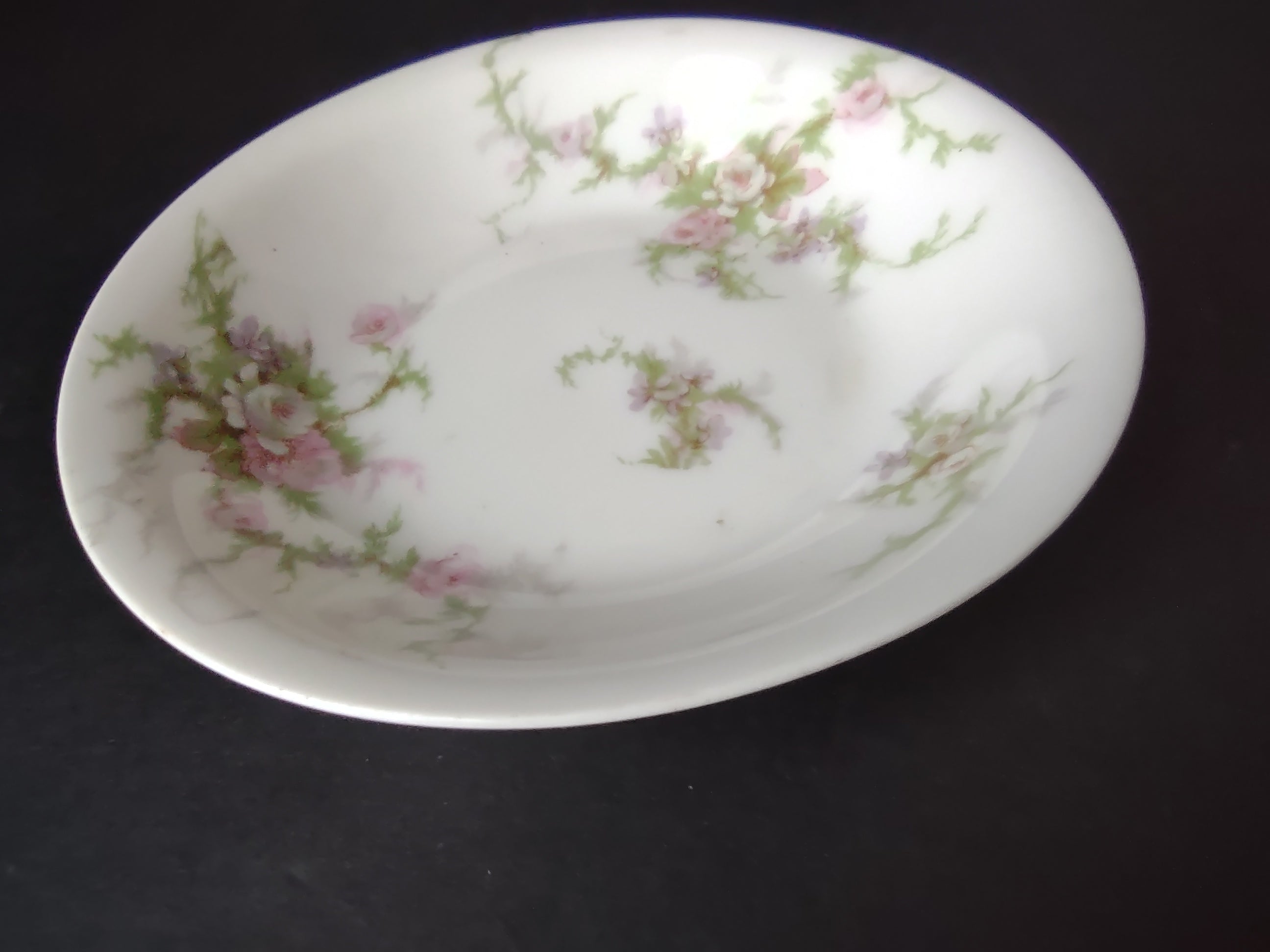 Haviland Limoges 5 x Small Bowl 5" Pink White Cabbage Rose Moss (lot 908)