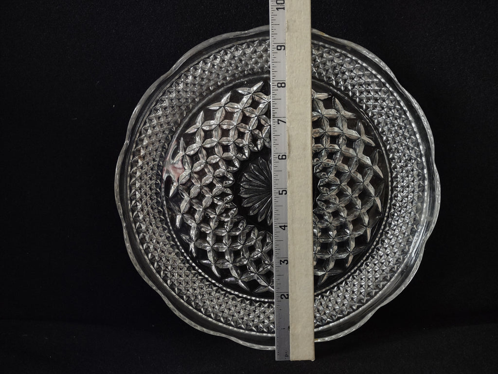 Wexford Anchor Hocking Large Glass Serving Platter Diamond (lot 5149)