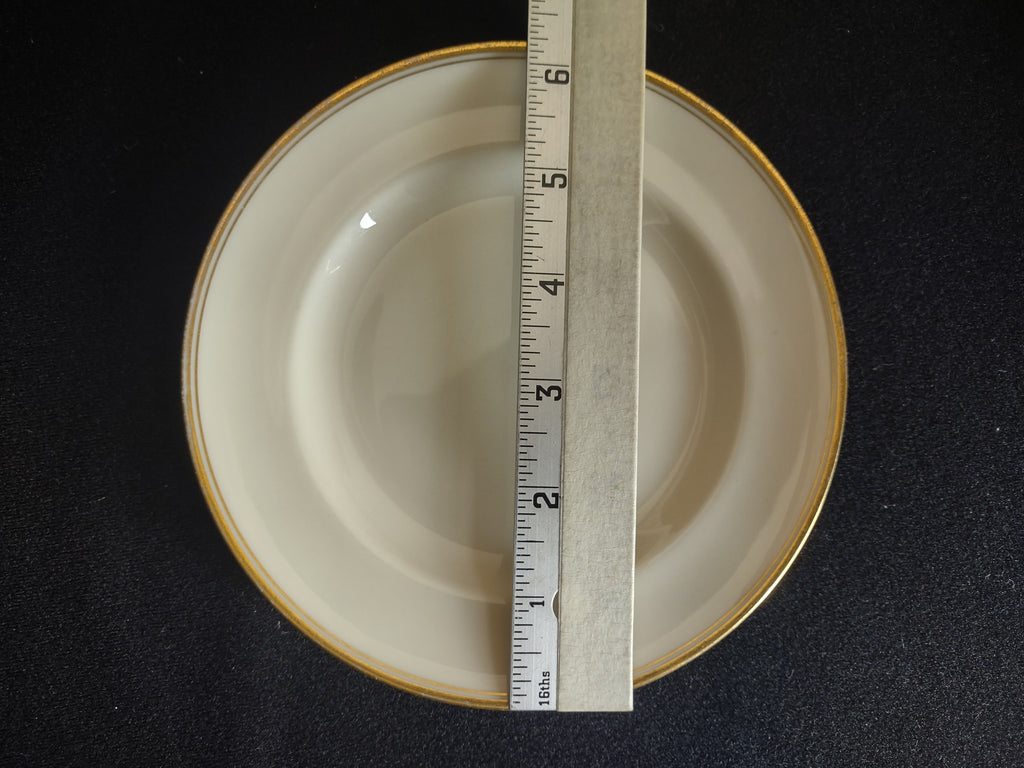 Vintage Lenox Dessert or Bread Plate Gold Trim Green Stamp 6-1/4" (lot 1860)