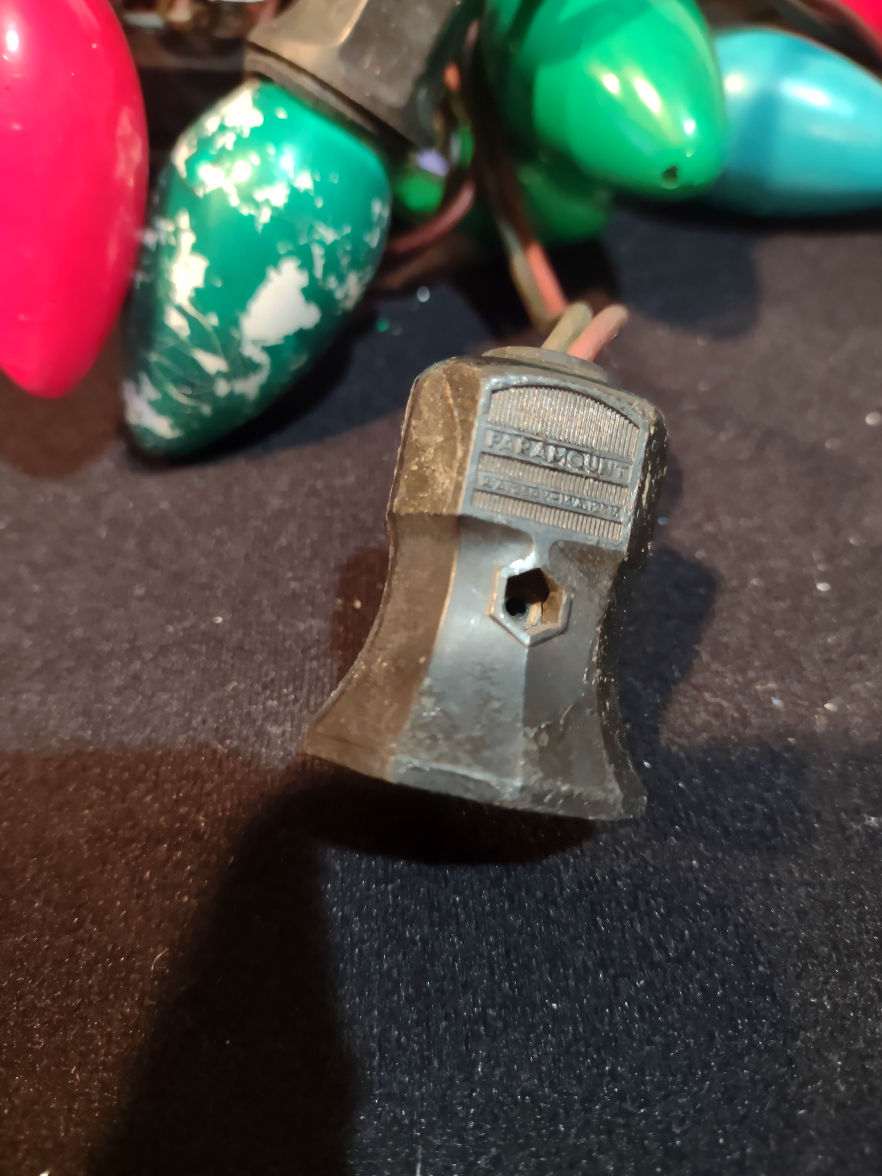 Christmas String Lights Vintage 25 Socket C9 Bulbs Works Paramount (lot 3284)