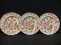 Vintage Dinner Plate x 2 Rose Chintz Johnson Bros Black Stamp (lot 5696)