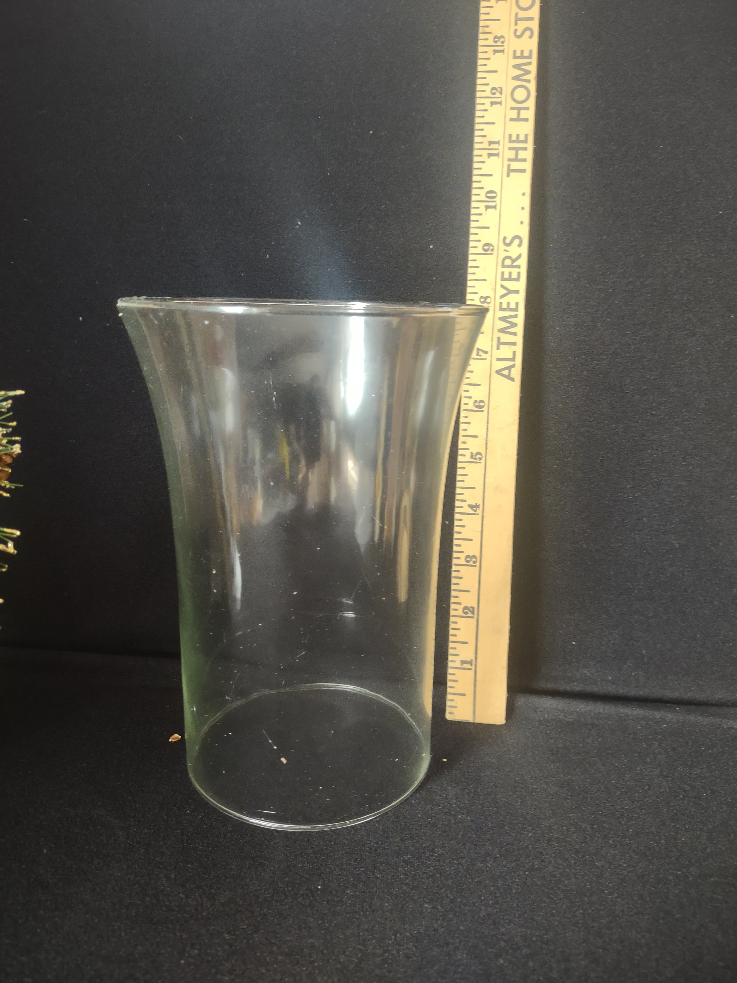 Berries & Pinecones 3 Piece Pedestal Hurricane Christmas Centerpiece (lot 2281)