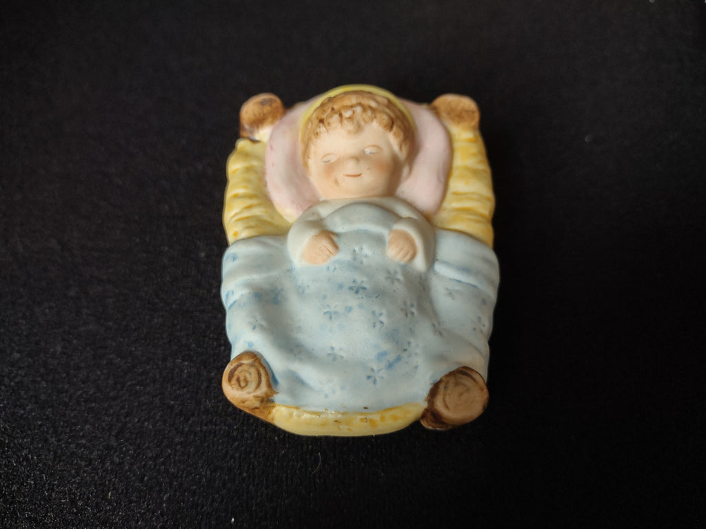 Vintage Homco Home Interiors Childrens Porcelain Pastel Nativity Set (lot 2427)