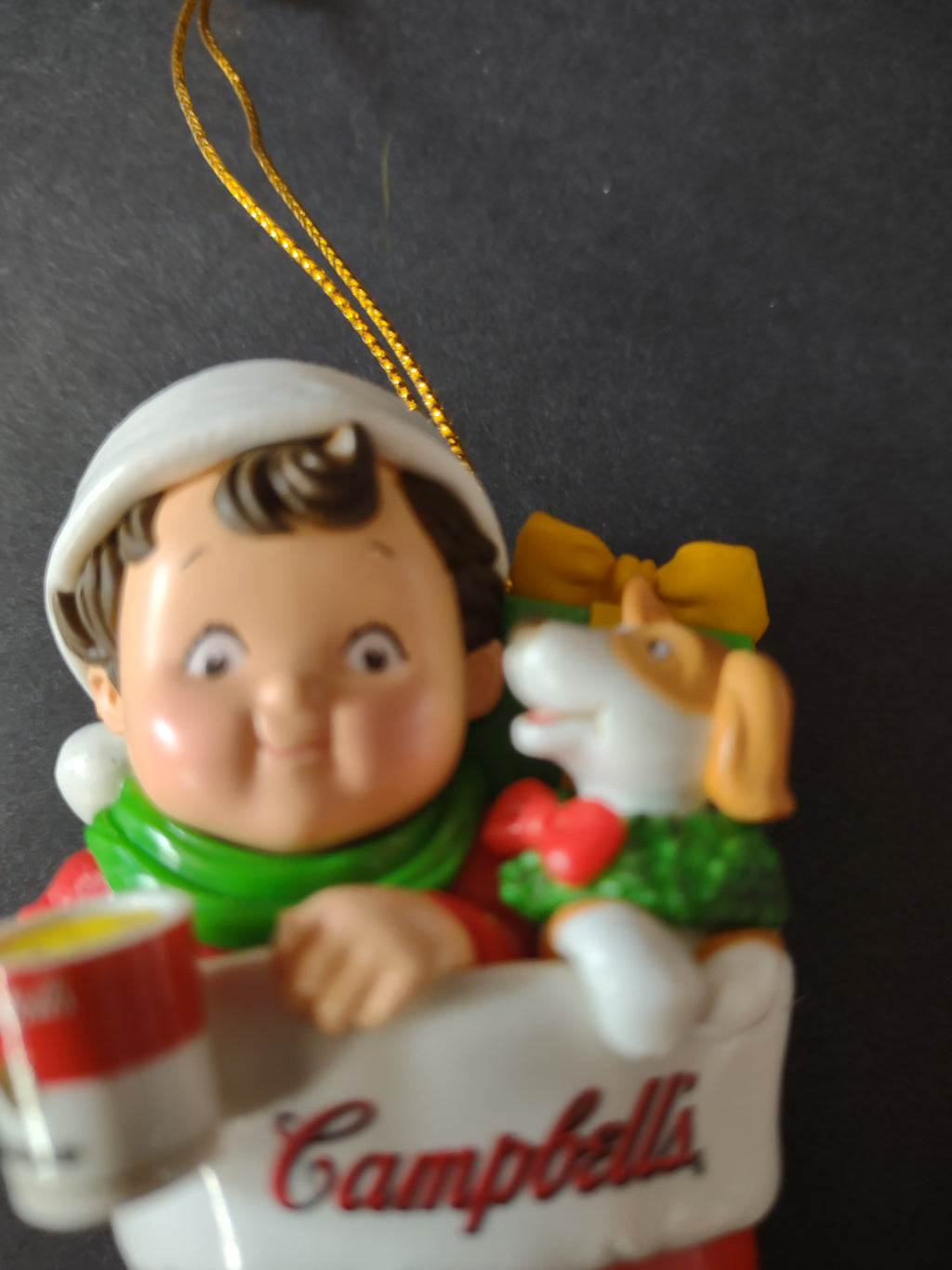 Vintage Christmas 2001 Campbells Kids Stocking Ornament Puppy (Lot 4719)