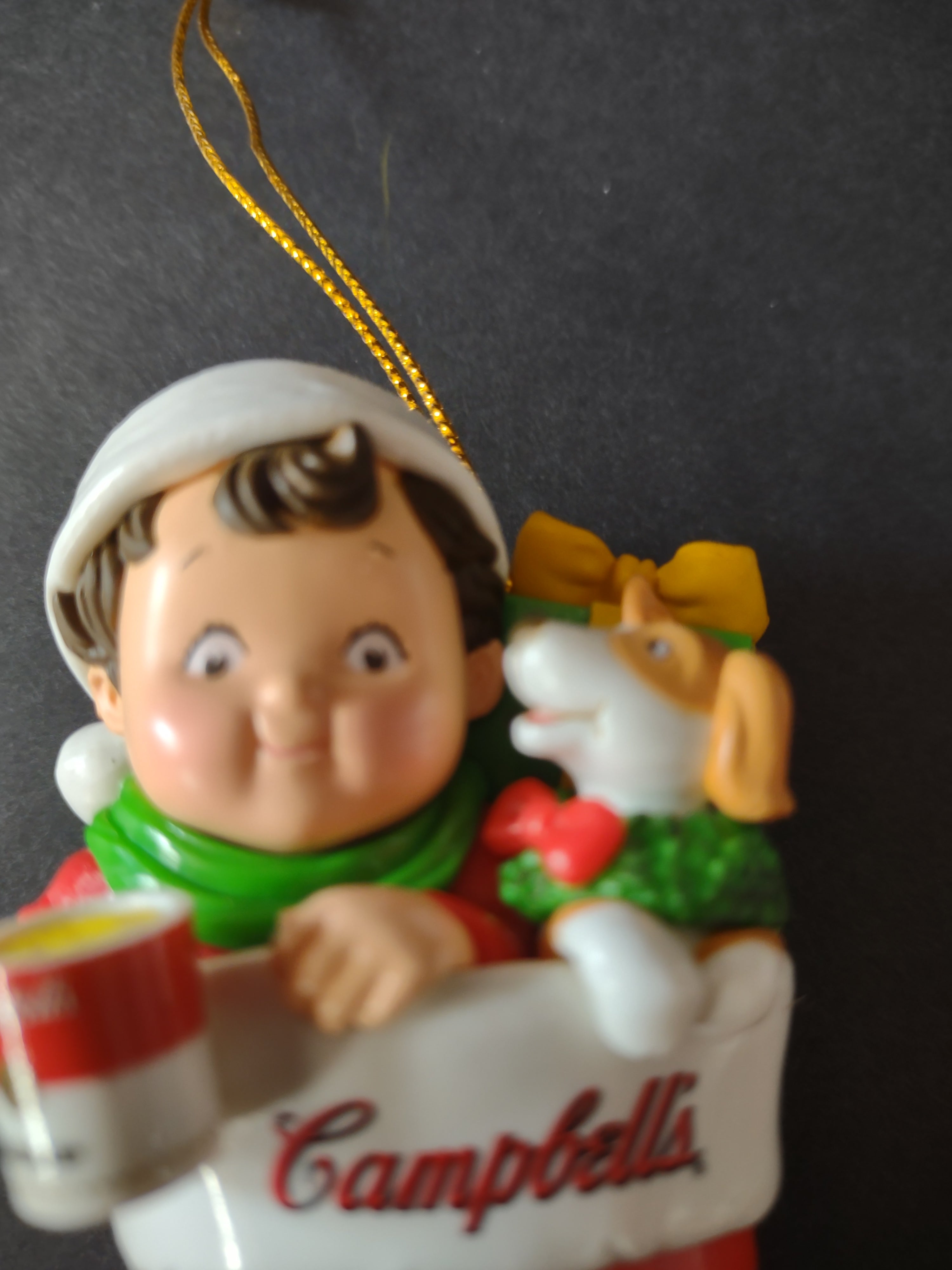 Vintage Christmas 2001 Campbells Kids Stocking Ornament Puppy (Lot 4719)