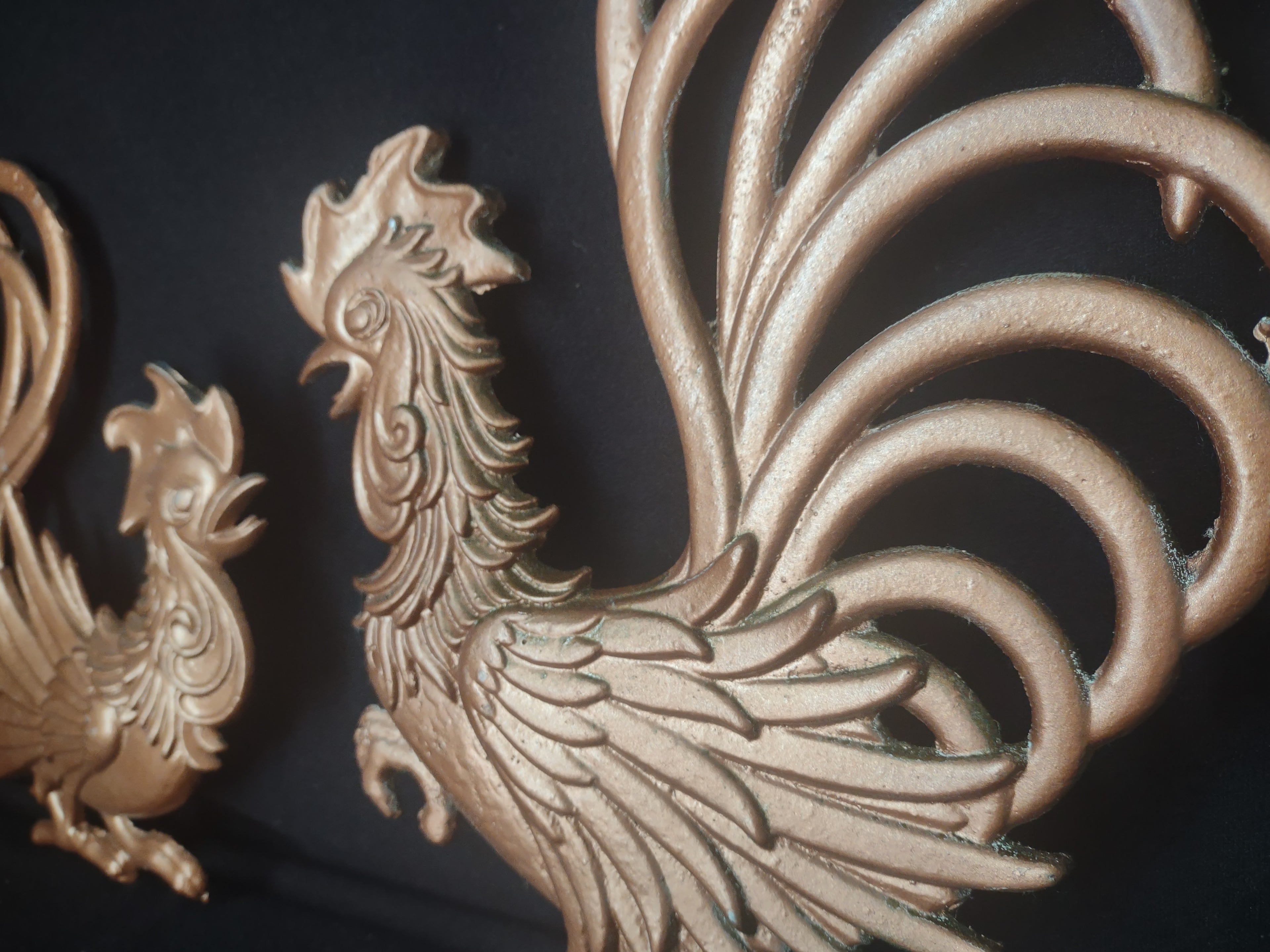 Vintage Metal Wall Rooster Primitive Farm Cottage (lot 1769)