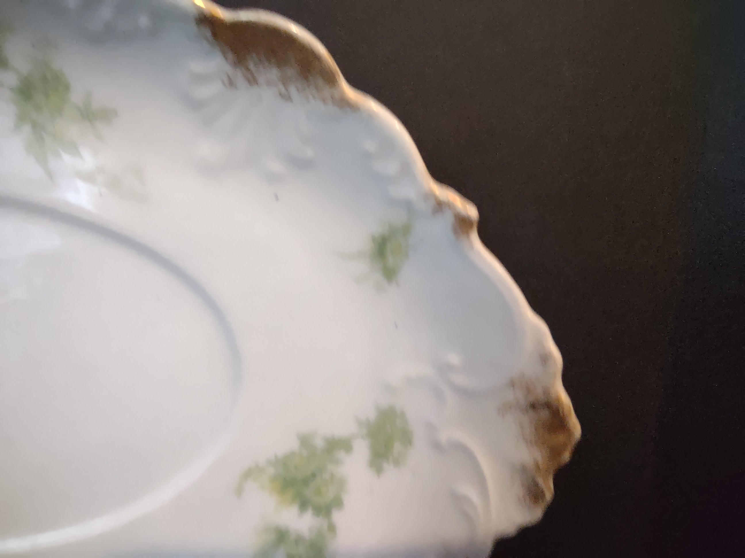 Haviland Limoges France Underplate for Gravy Boat ONLY (lot 1083)