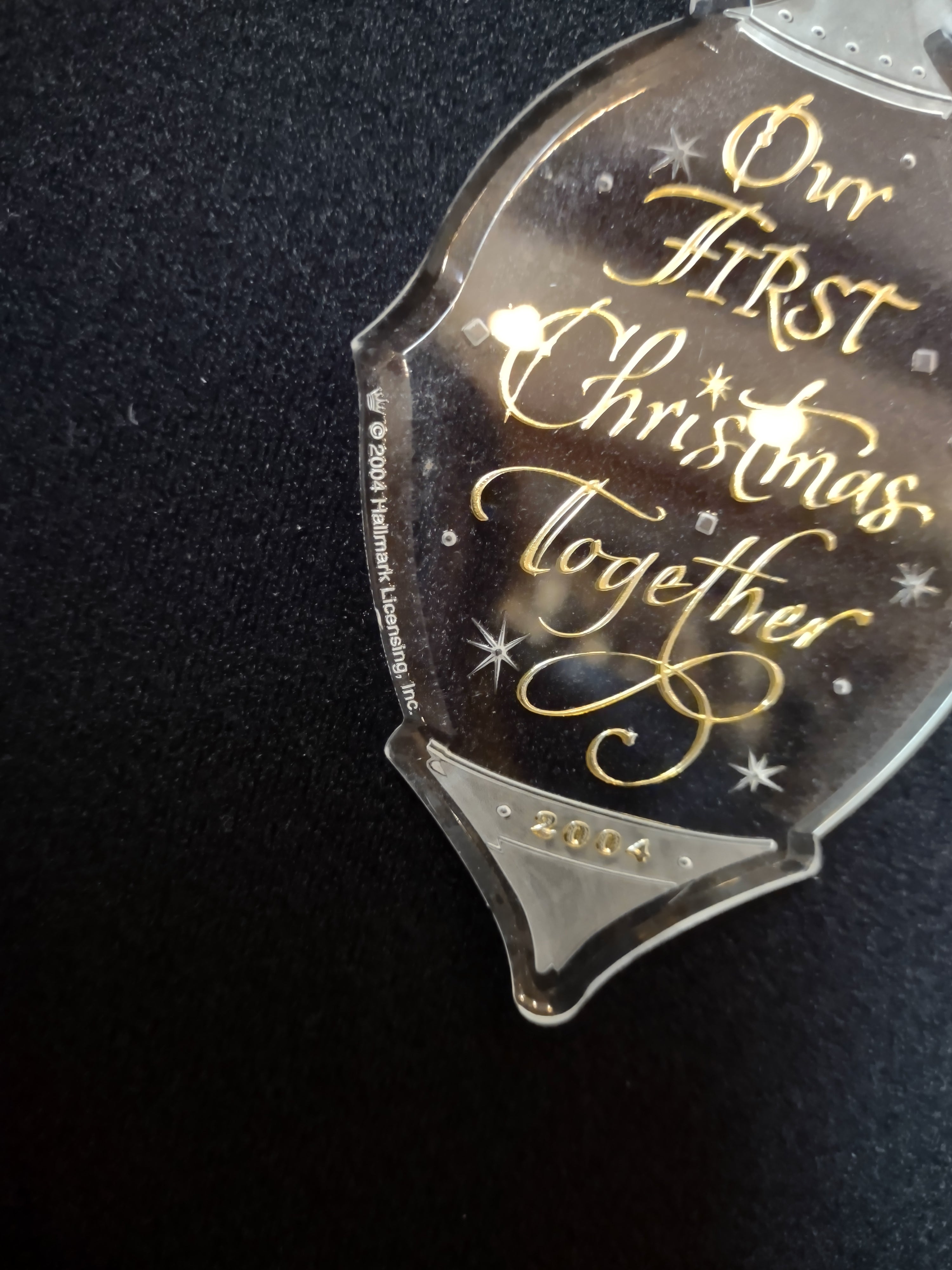 Hallmark Christmas Keepsake Ornament Our First Christmas Together 2004 (lot 1600