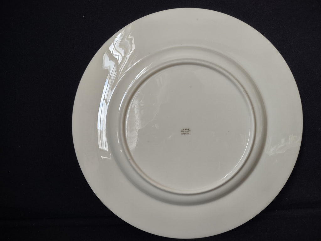 Vintage Lenox Special Holly Design Gold Trim Dinner Plate 10-1/2" (lot 1904)