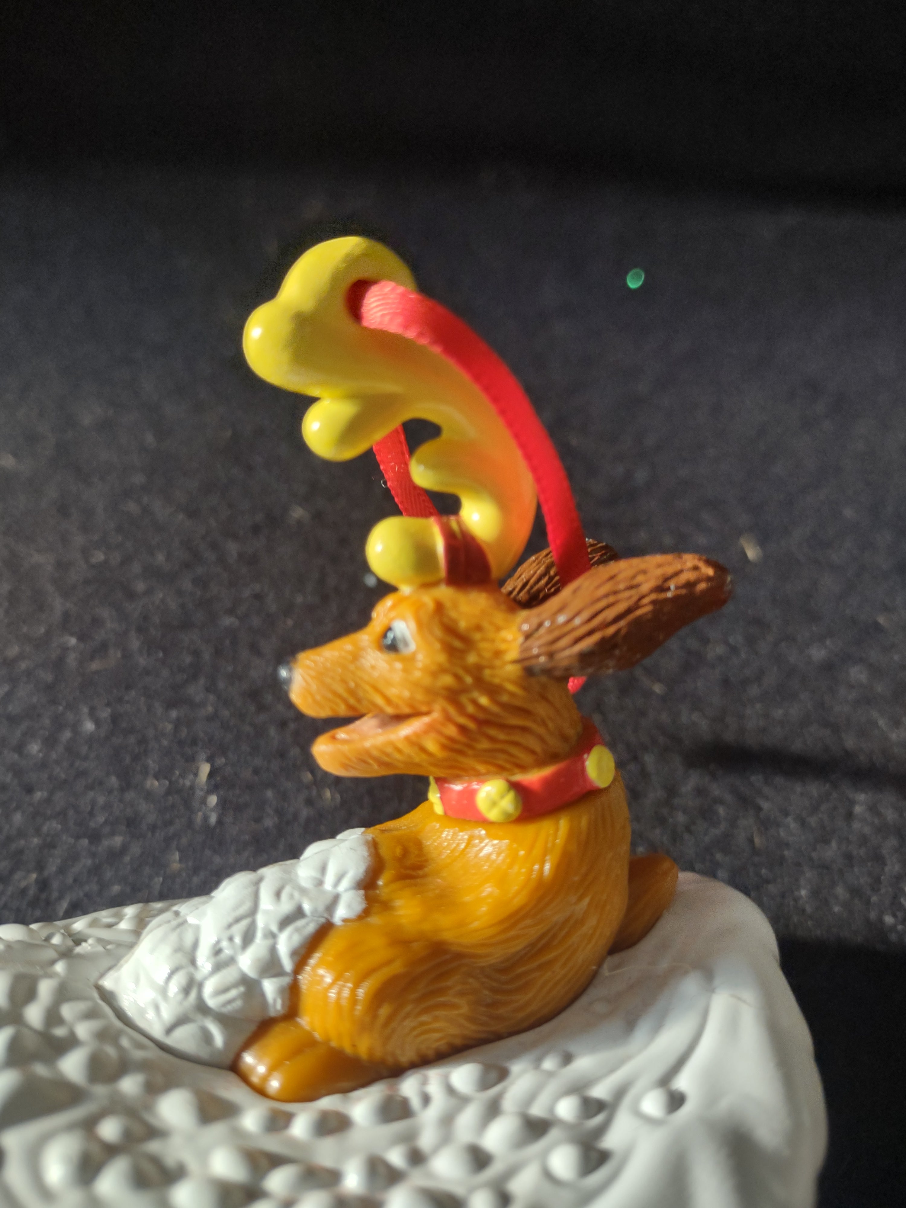 Vintage Wendy Kid's Meal Toy Grinch Max Reindeer Antler Sled Seuss X3 (Lot 4521)