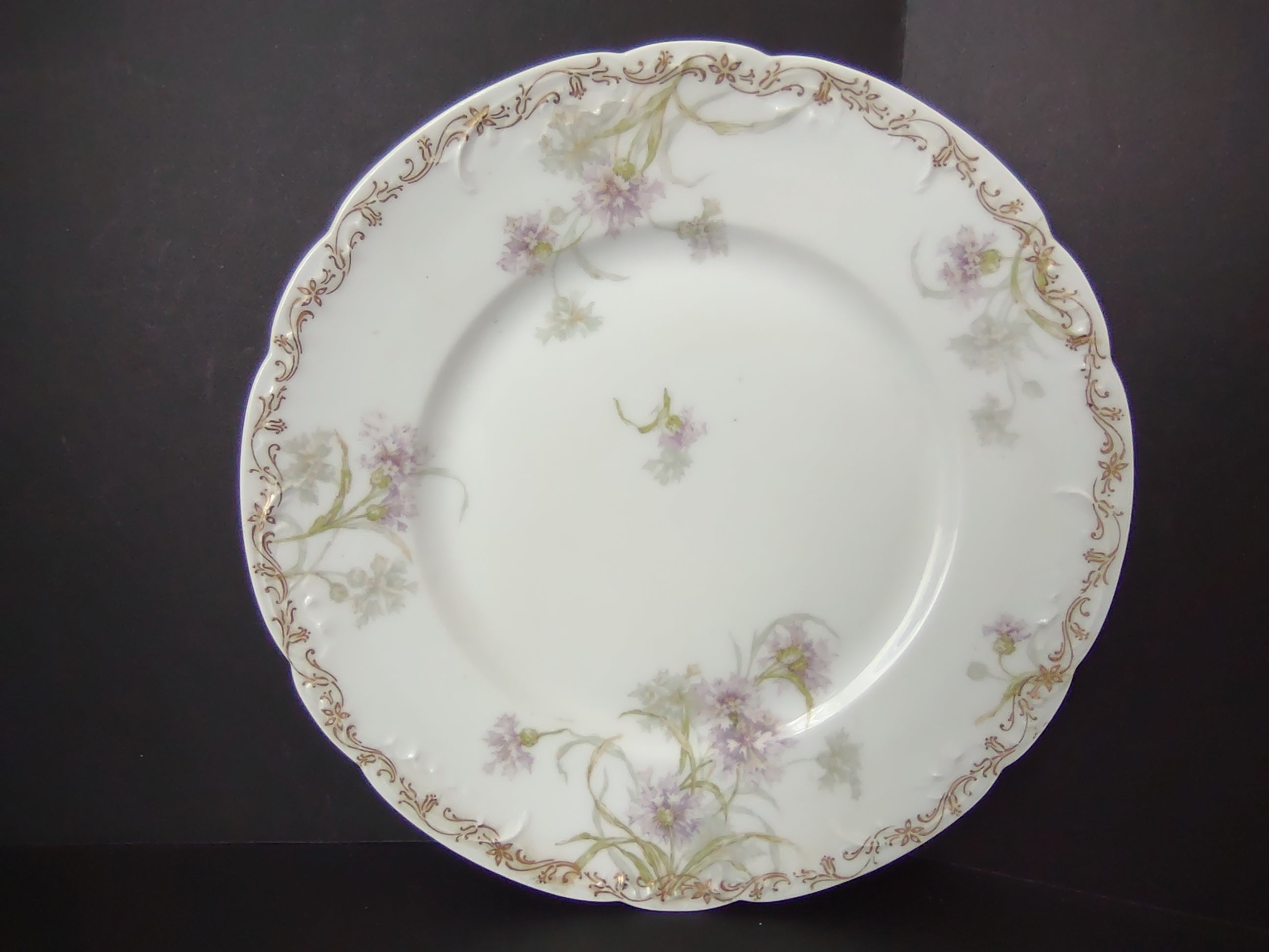 Haviland Limoges Dinner Plate Cornflower French Chic (lot 992)