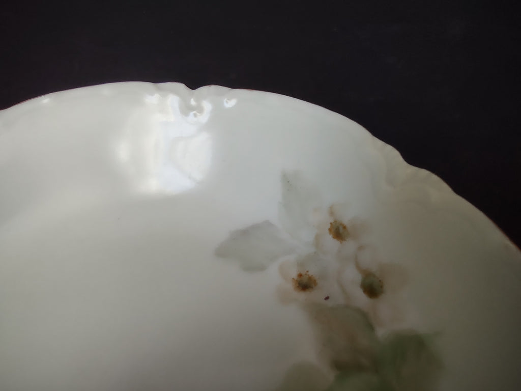 Haviland Limoges French Cottage Shabby Chic 3 x Blue Berry Bowl 5" (lot 1098)