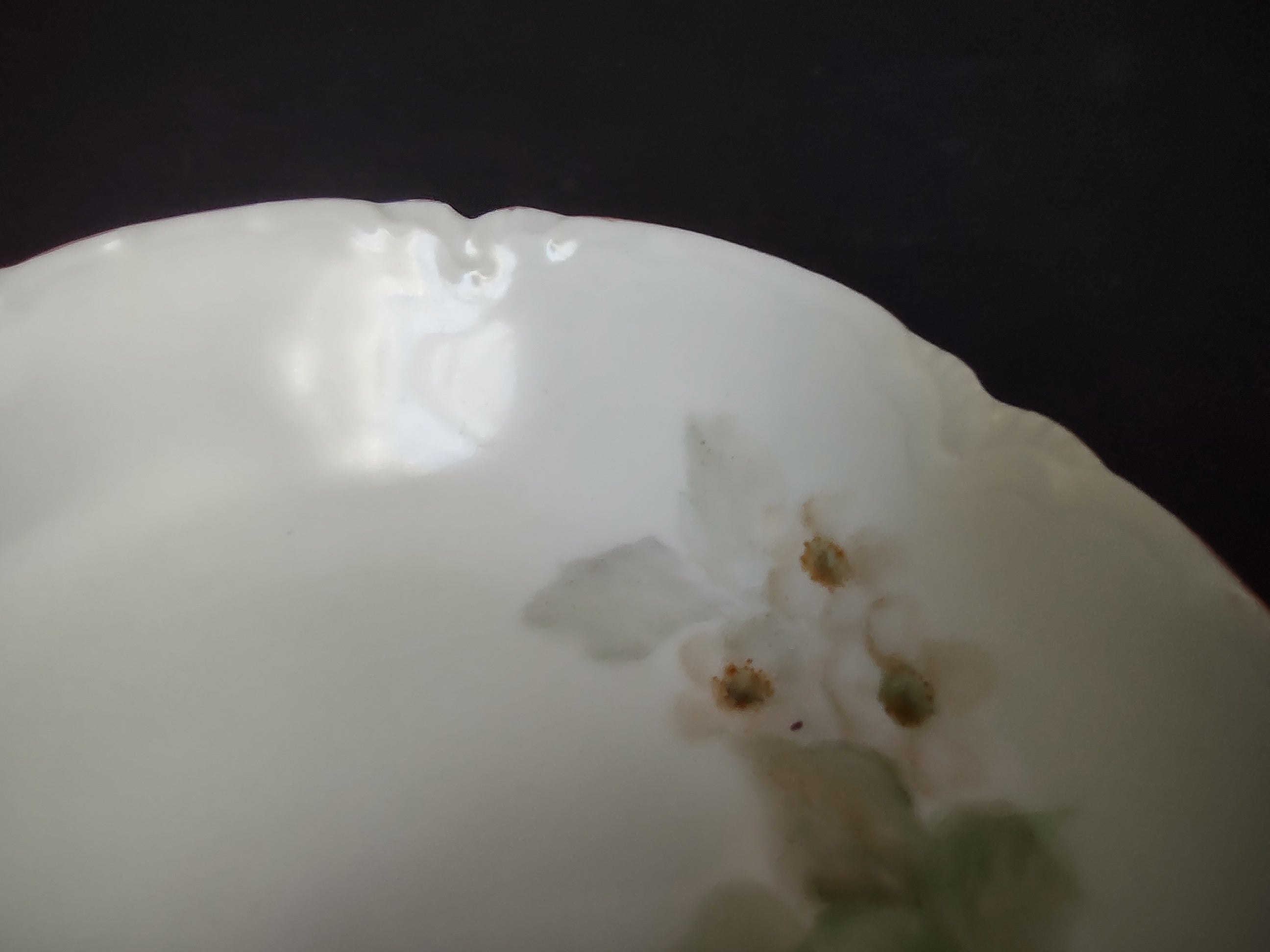 Haviland Limoges French Cottage Shabby Chic 3 x Blue Berry Bowl 5" (lot 1098)