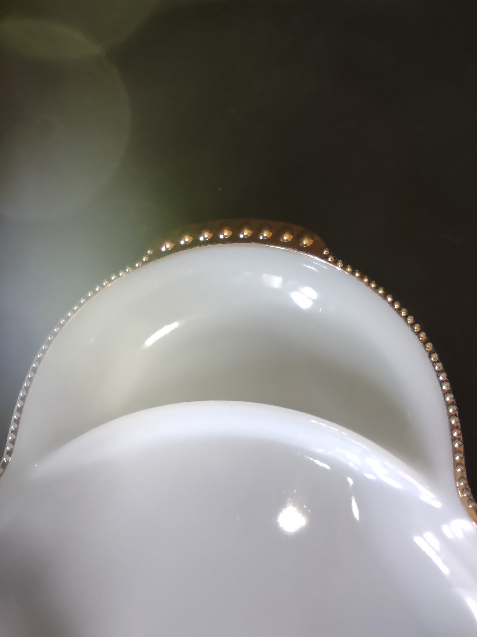 Vintage Set of 3 Serving Dish Fire King Milk Glass Anchor Hocking (lot 2596c)
