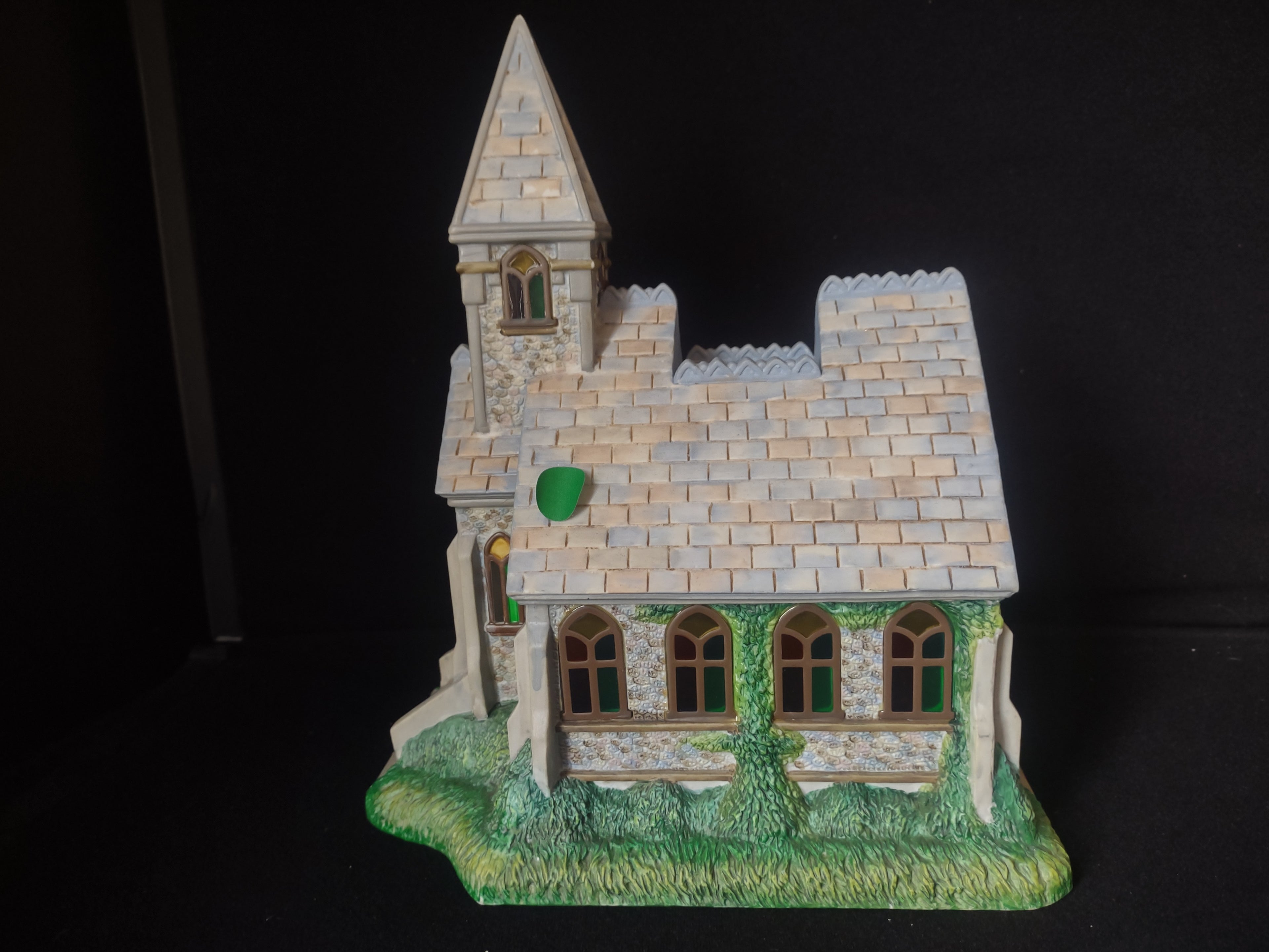 PARTYLITE Olde World Village #2 CHURCH Tealight Candle Christmas (lot 2407)