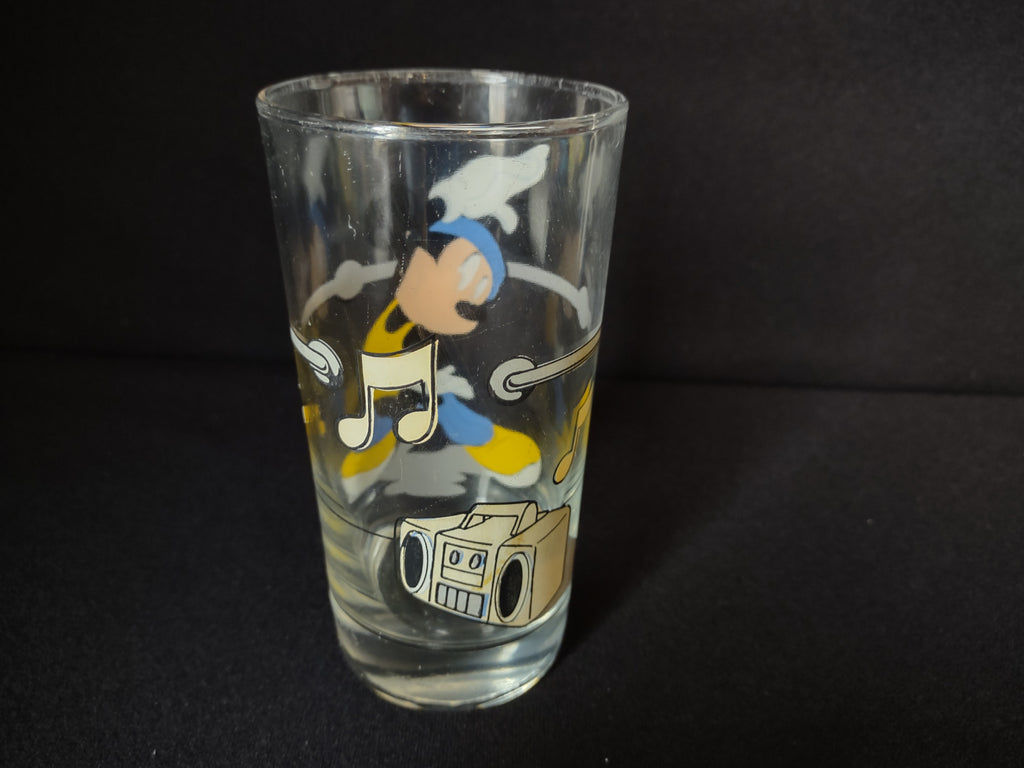 Vintage Minnie Mouse Jazzercise Boombox Drinking Glass (lot 1541)