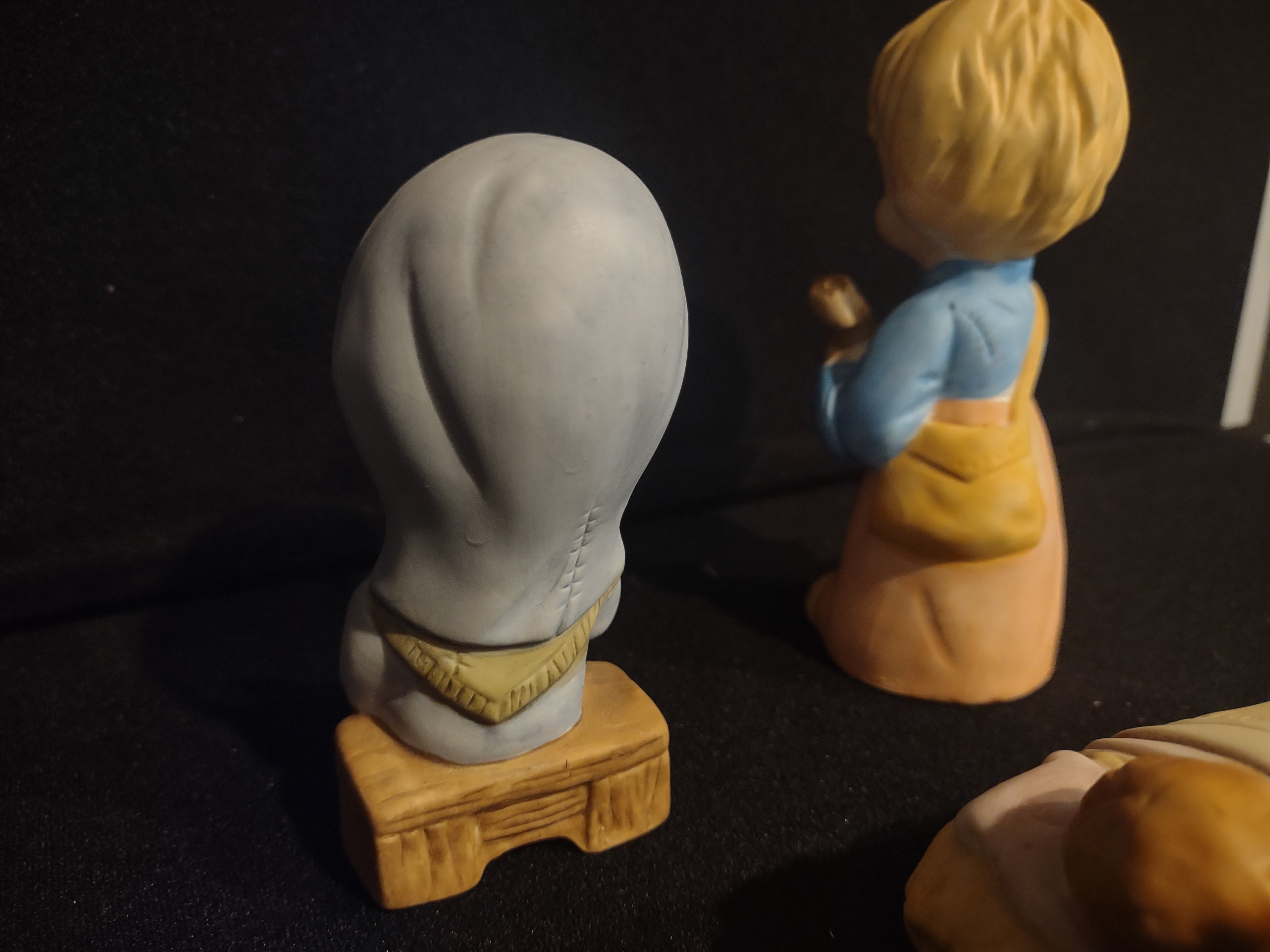 Homco Home Interiors Childrens Nativity Set Mary Joseph Baby (lot 2431c)
