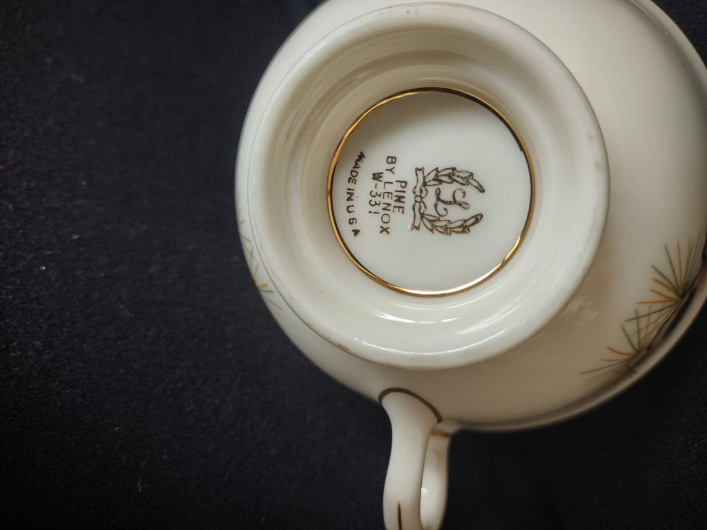 Vintage Lenox Pine W-331 Tea Cup ONLY (lot 1867)