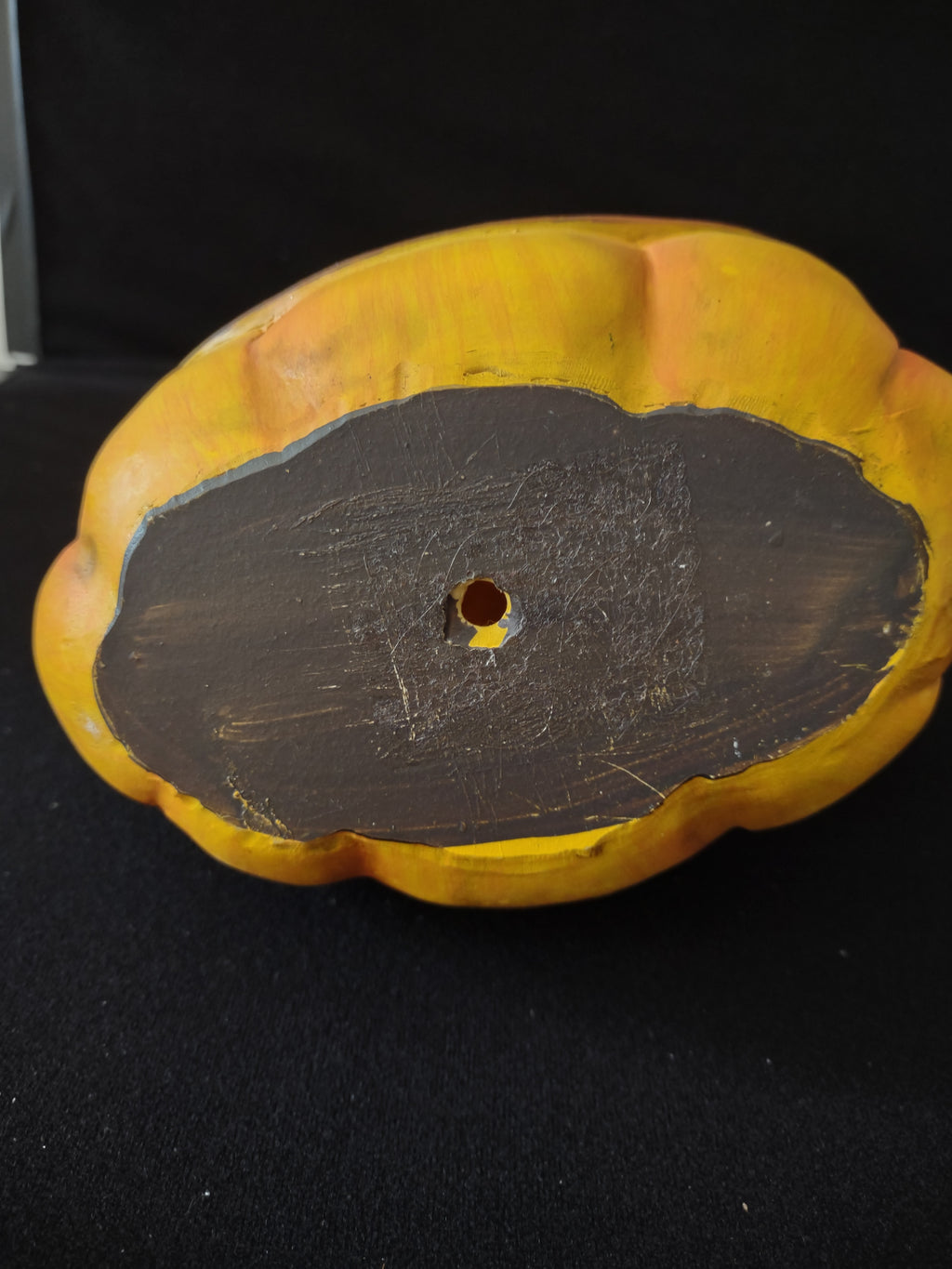 Thanksgiving/Fall Polyresin Happy Fall Pumpkin (Lot 3127)