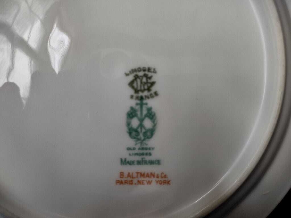 Haviland Limoges Old Abbey Rouen Spray Pheasant Salad Plate 7-3/8" (lot 346)